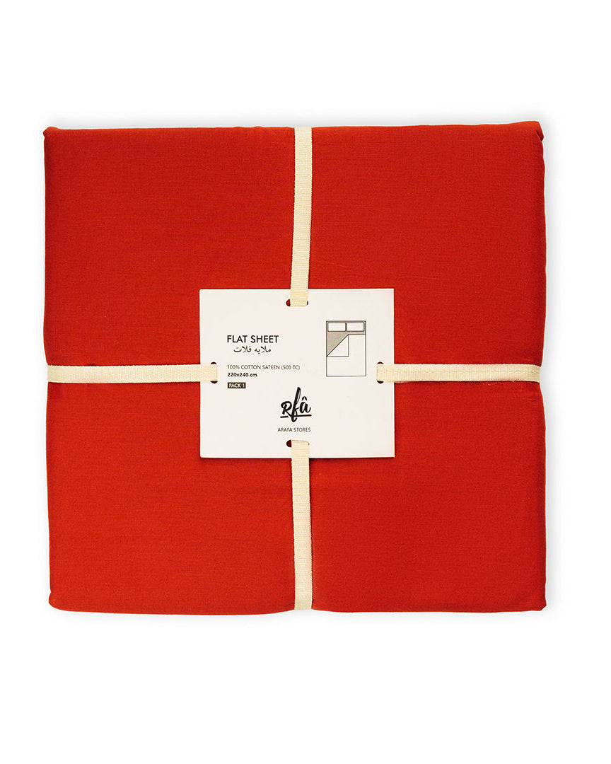 ملاءة قطن مسطحة