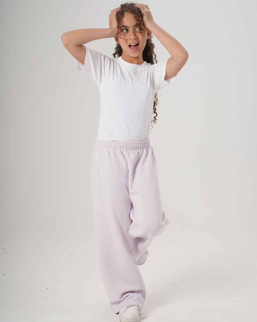 Girls Wide Leg Basic Pants