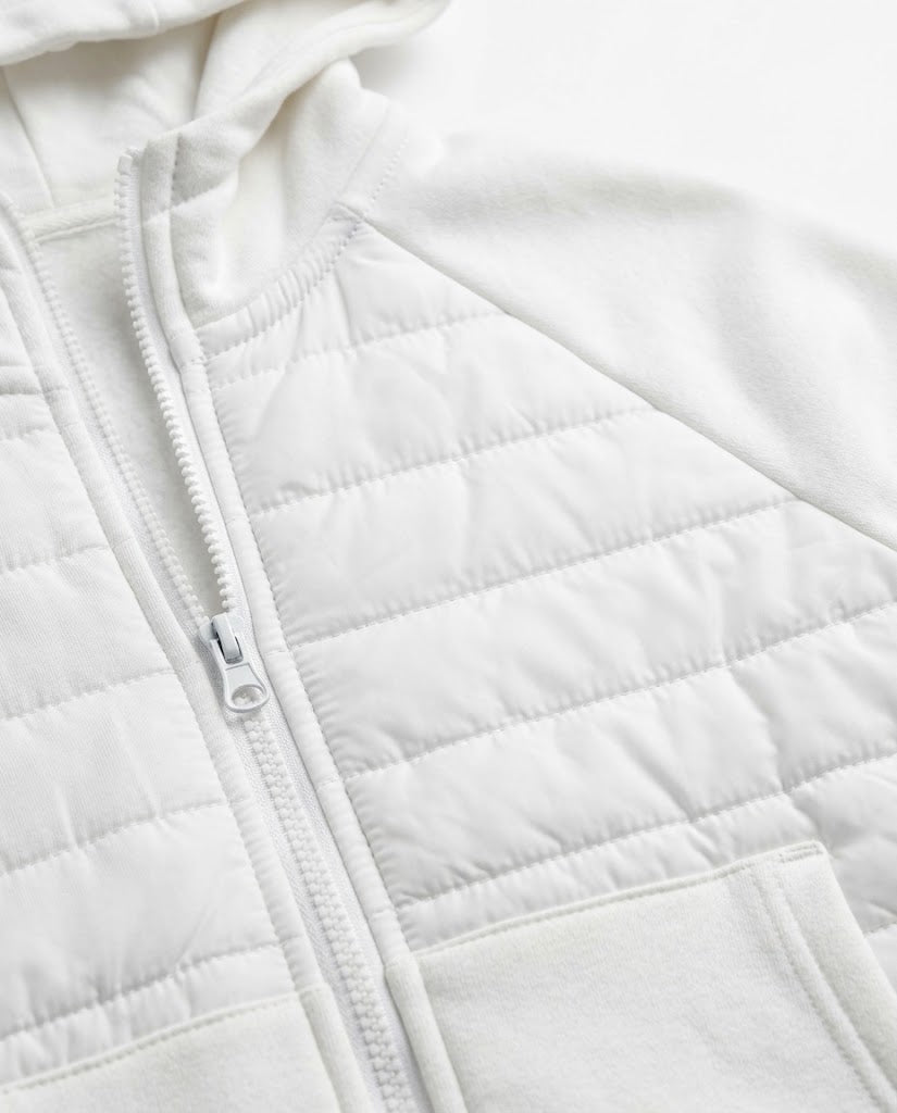 Men’s Puffer Panel Fleece Hoodie
