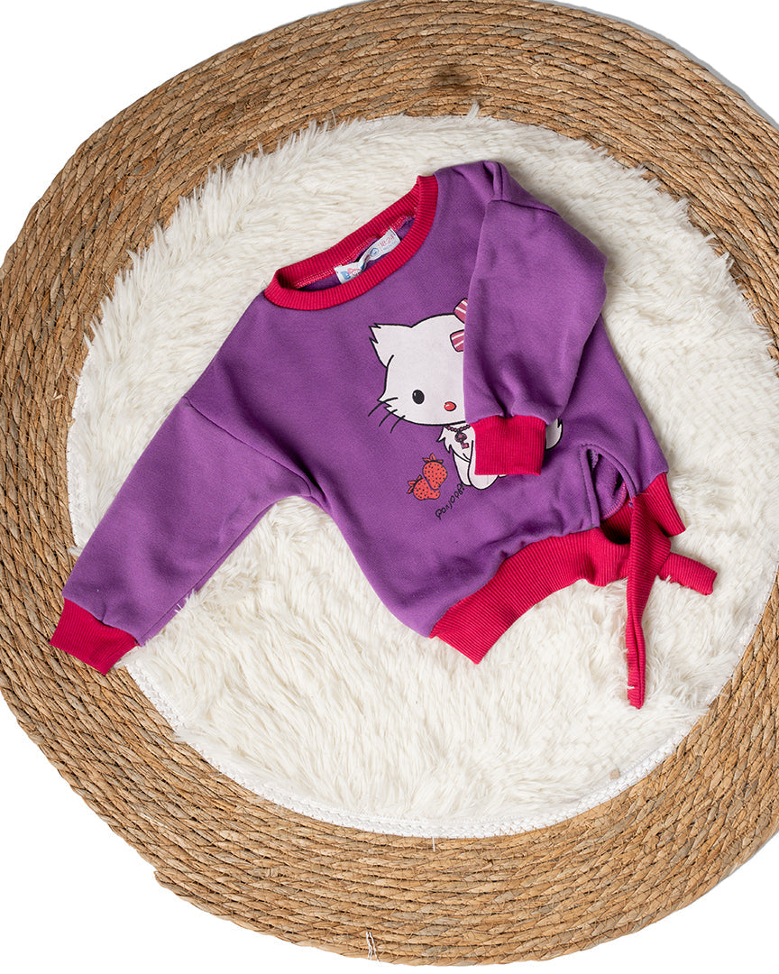 Baby Girl Sweatshirt Badge