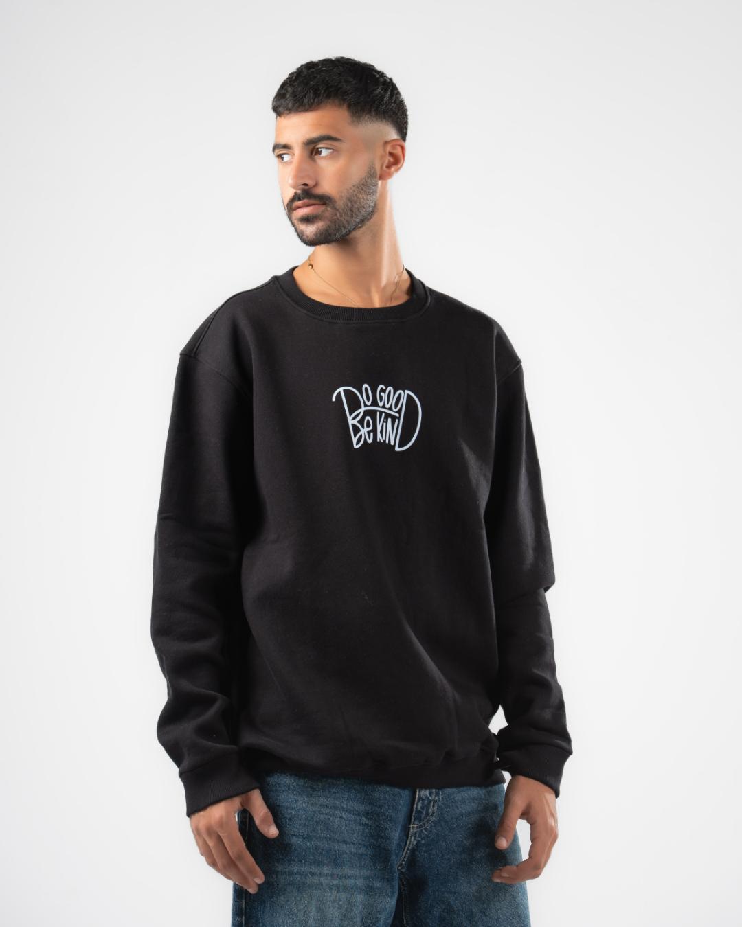 Men round neck oversized sweater