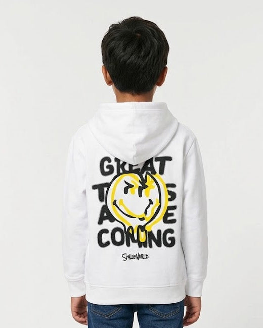 Boys Hoodied Double Printed Sweatshirt