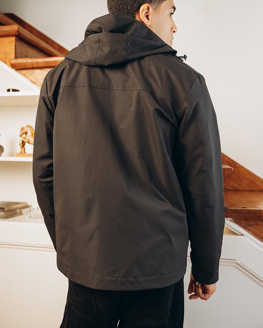 سترة رجالية بغطاء للرأس