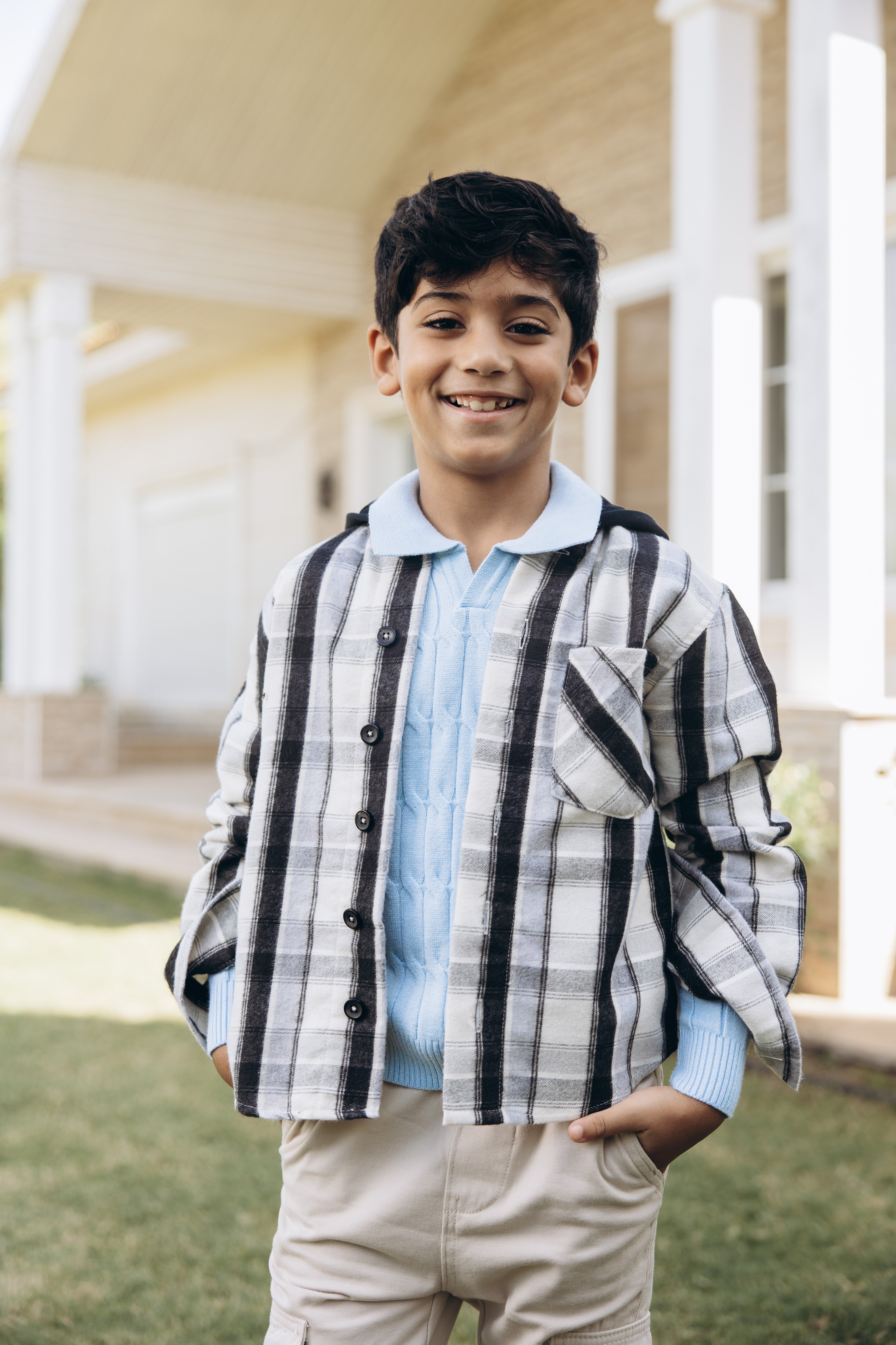 قميص أولادي كاروهات