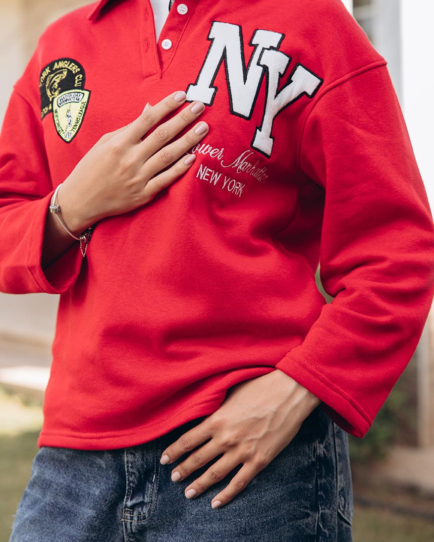 سويت شيرت نسائي مطرز