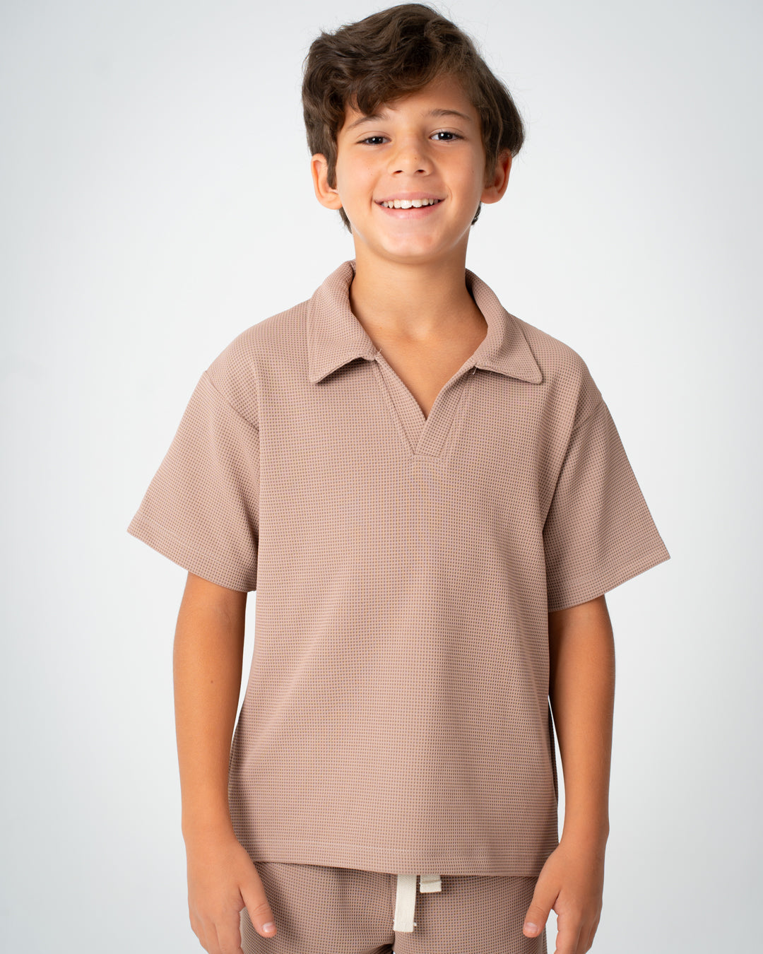 Boys Polo Jacquard Shirt