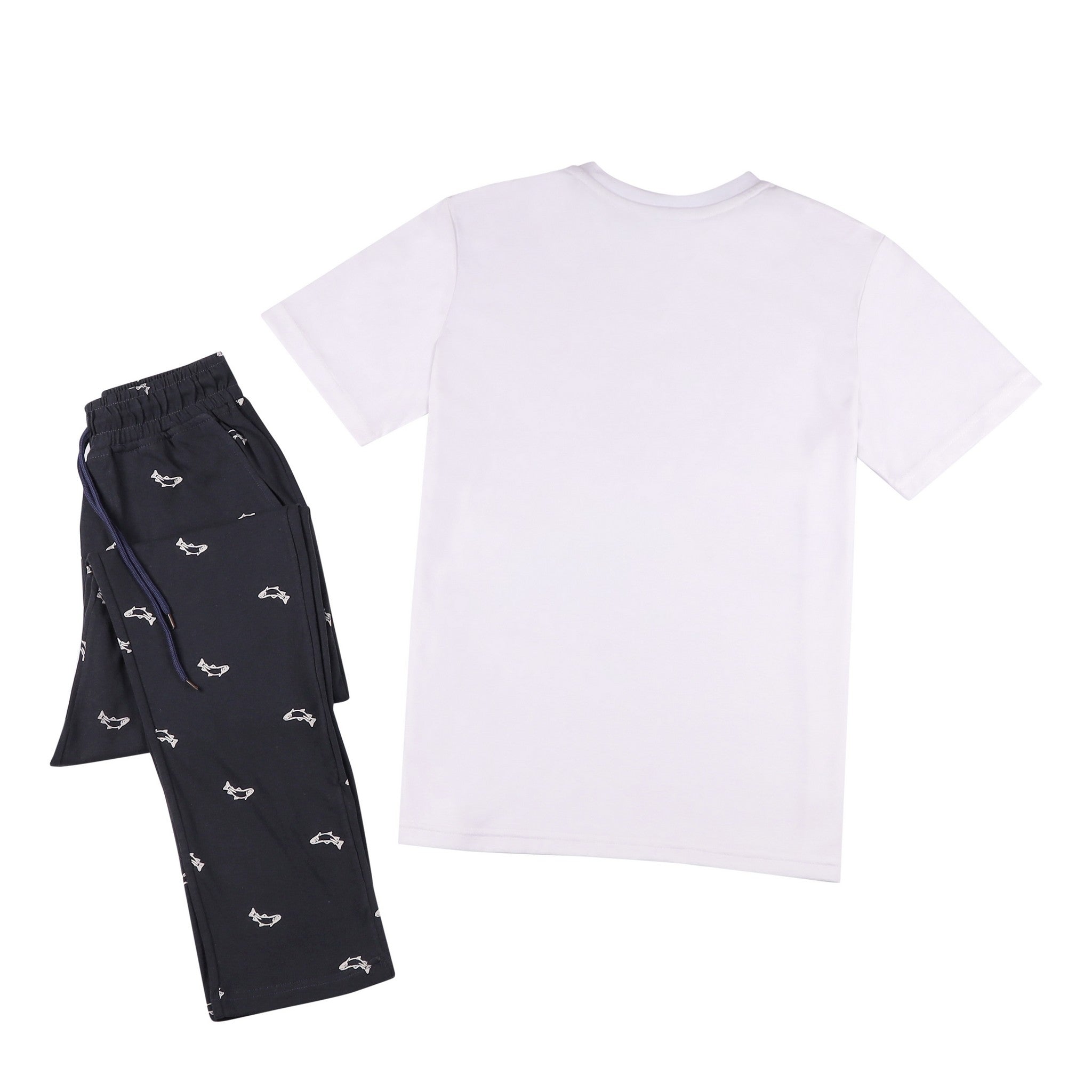 Fish Print Top and Pants Pajama