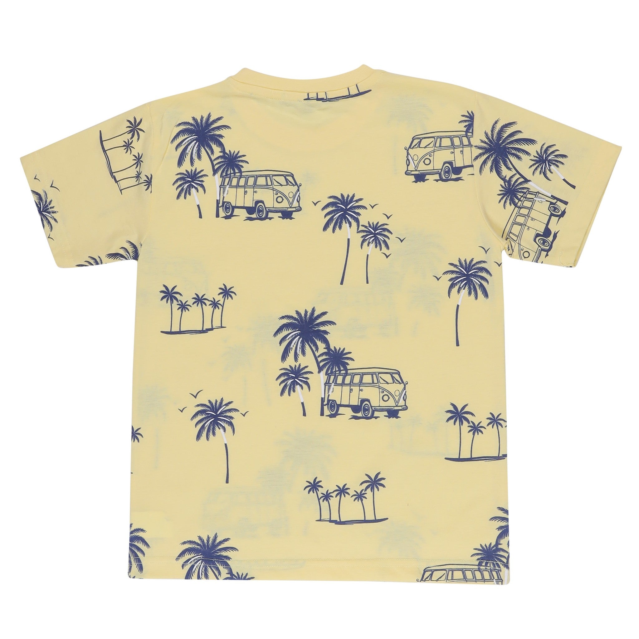 Summer Print Yellow T-Shirt