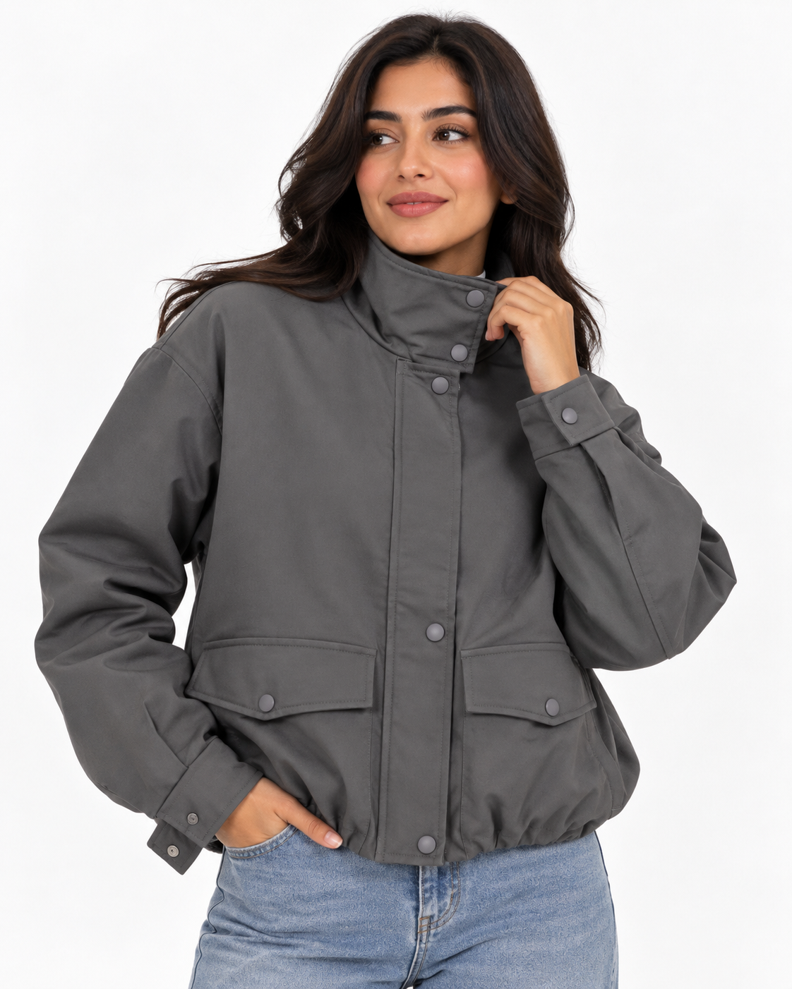 Women Gabardine Jacket W/Capsule
