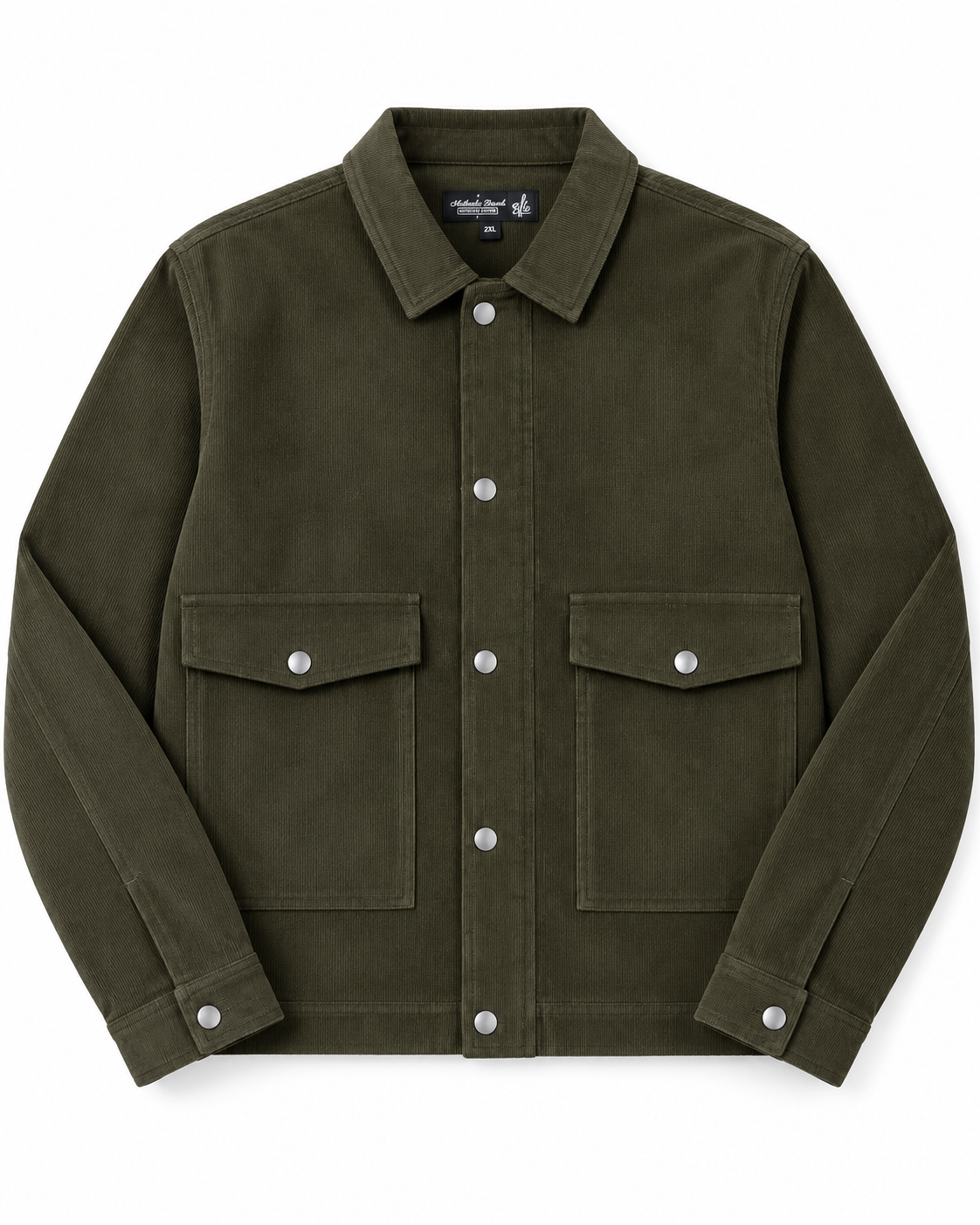 Men's Corduroy Trucker Jacket with Cargo Pockets