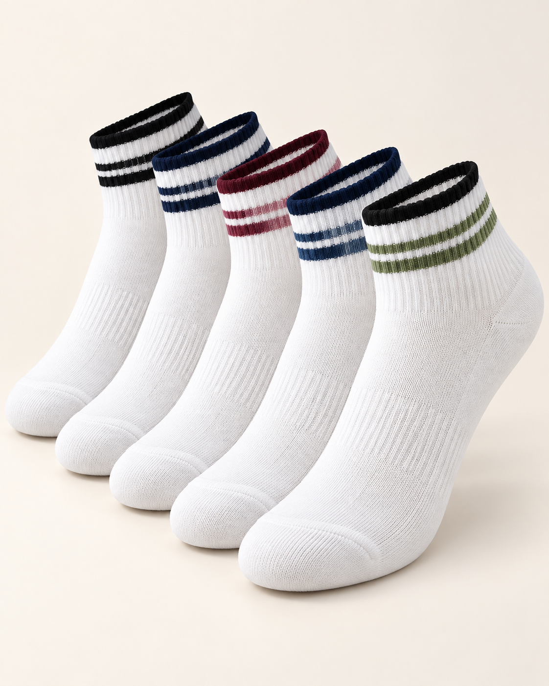Men Half Socket Socks Pack 5pc