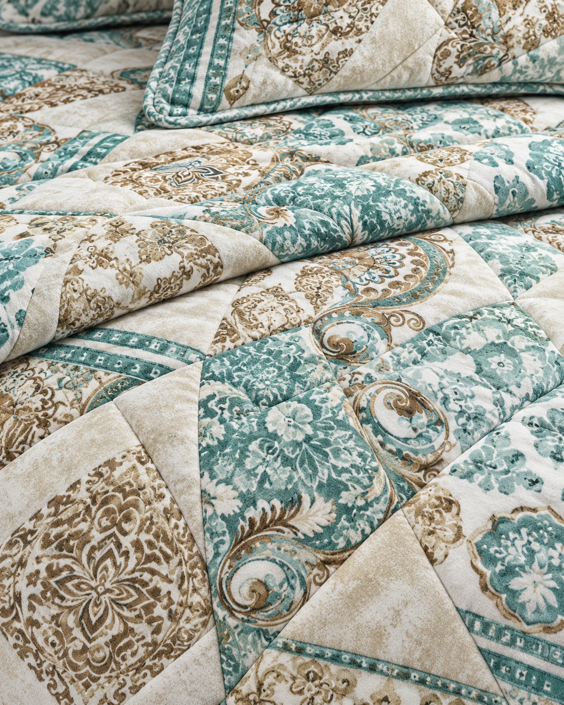 Quilt Double Face Set W/2 Pillow Case