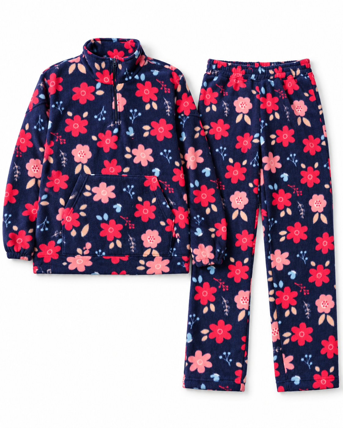 Women Pyjama W/Half Zipper