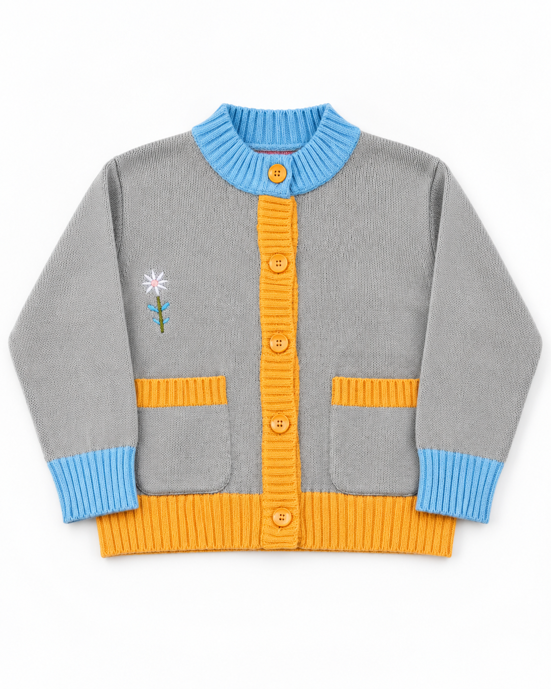Girls Buttons Pullover W/2 Pockets