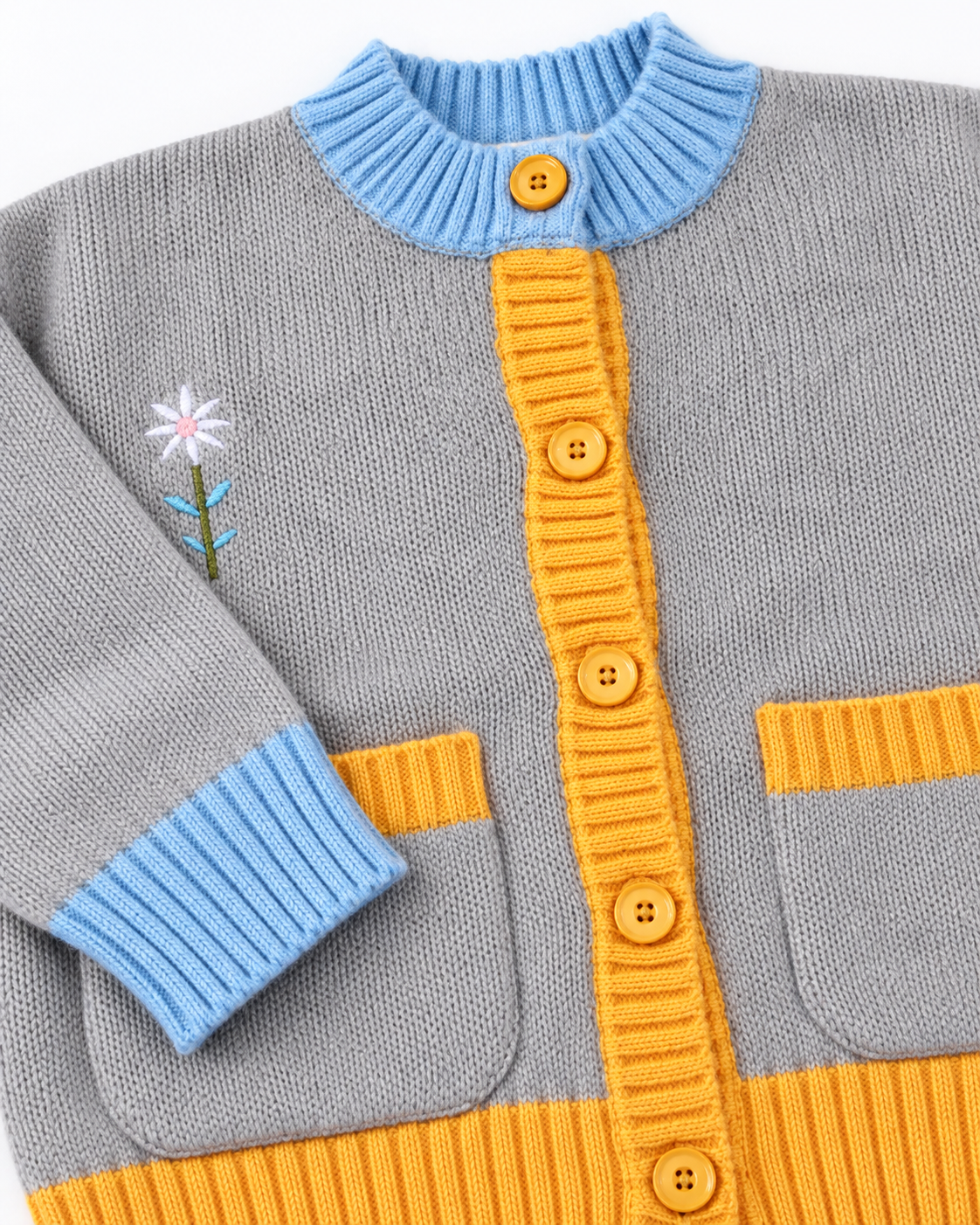 Girls Buttons Pullover W/2 Pockets