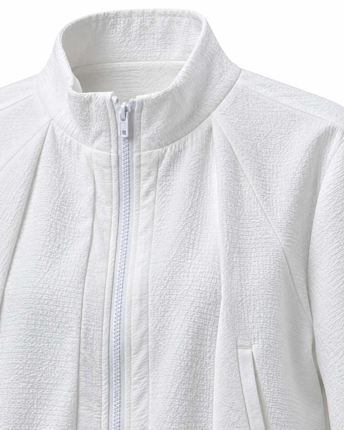 Women Crochet Jacket W/Zipper