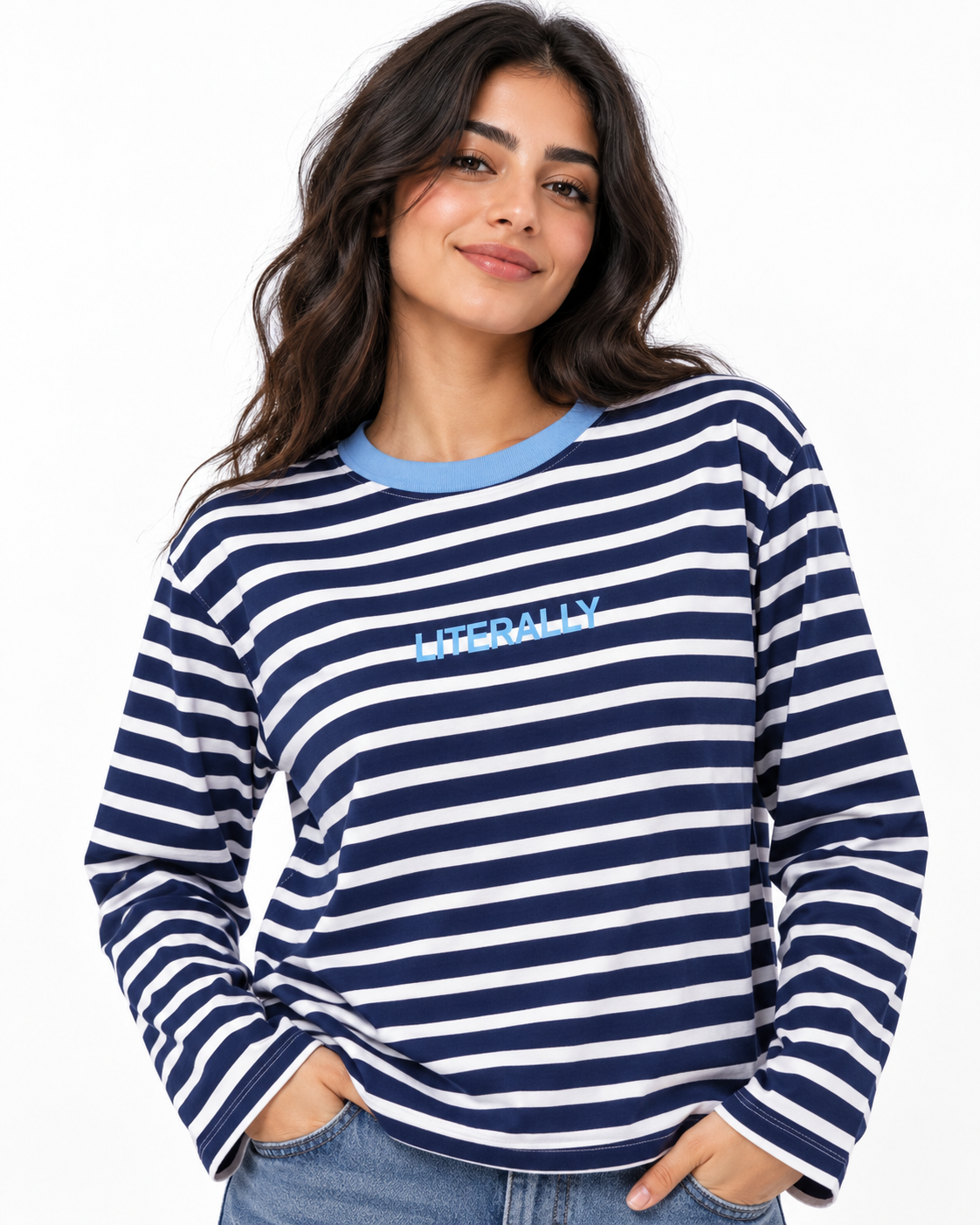 Women Stripped Long Sleeves T-Shirt