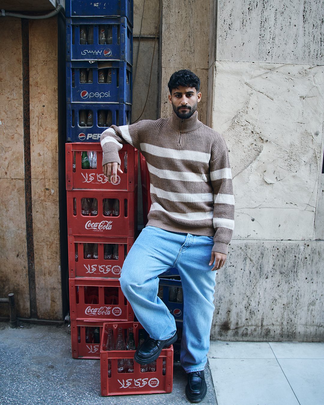 بلوفر رجالي مقلم