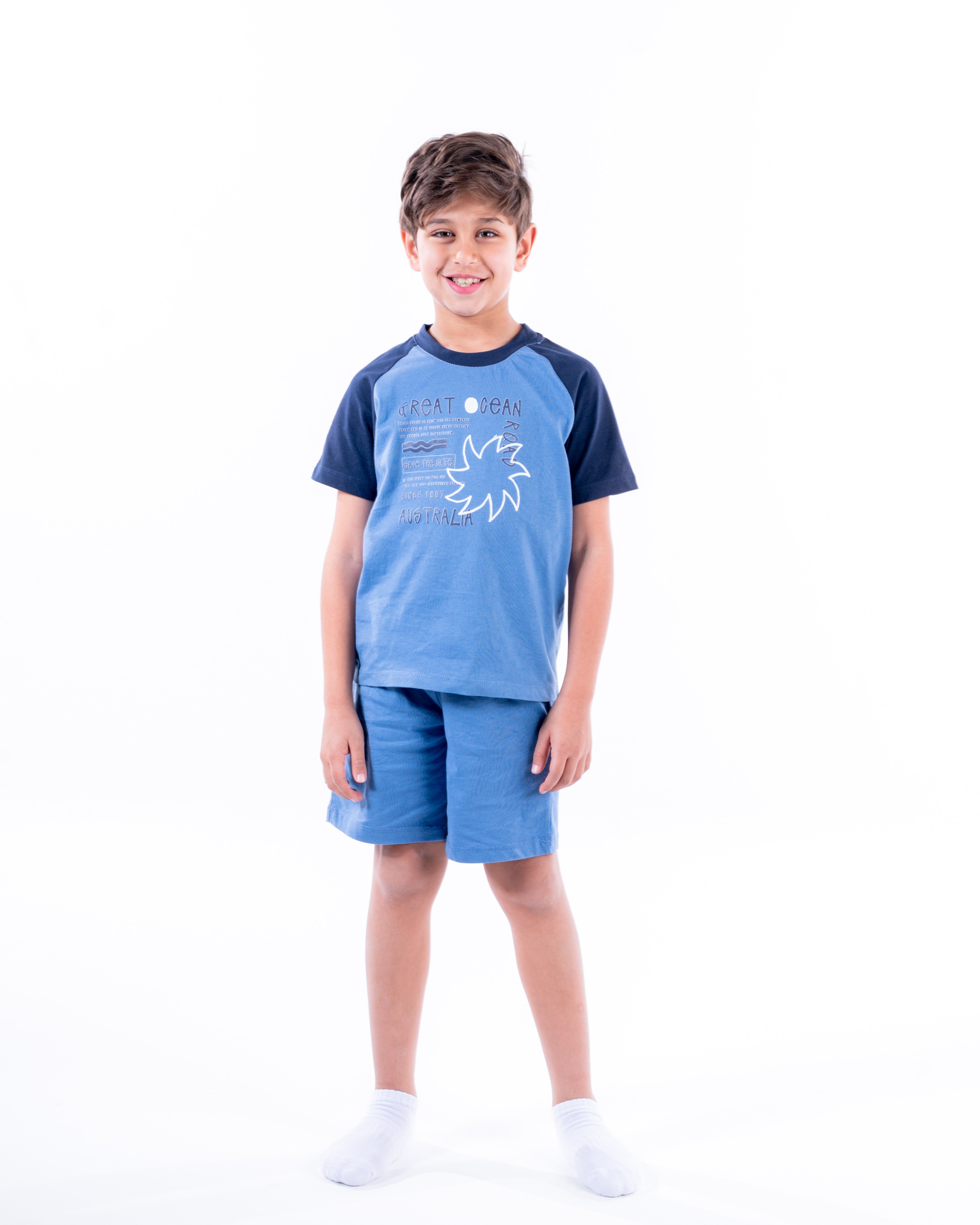 Boys Printed Half Sleeves Pyjama