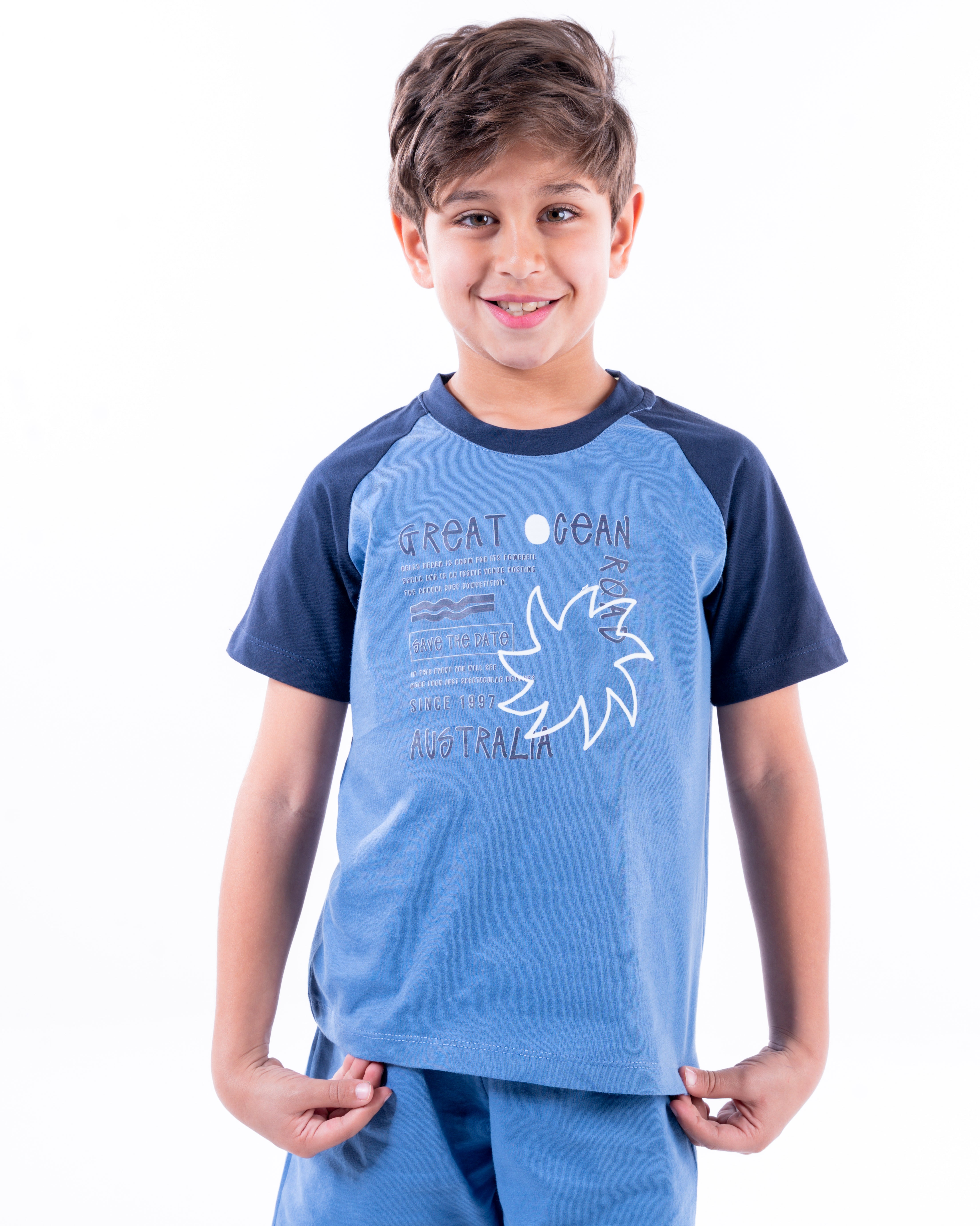 Boys Printed Half Sleeves Pyjama