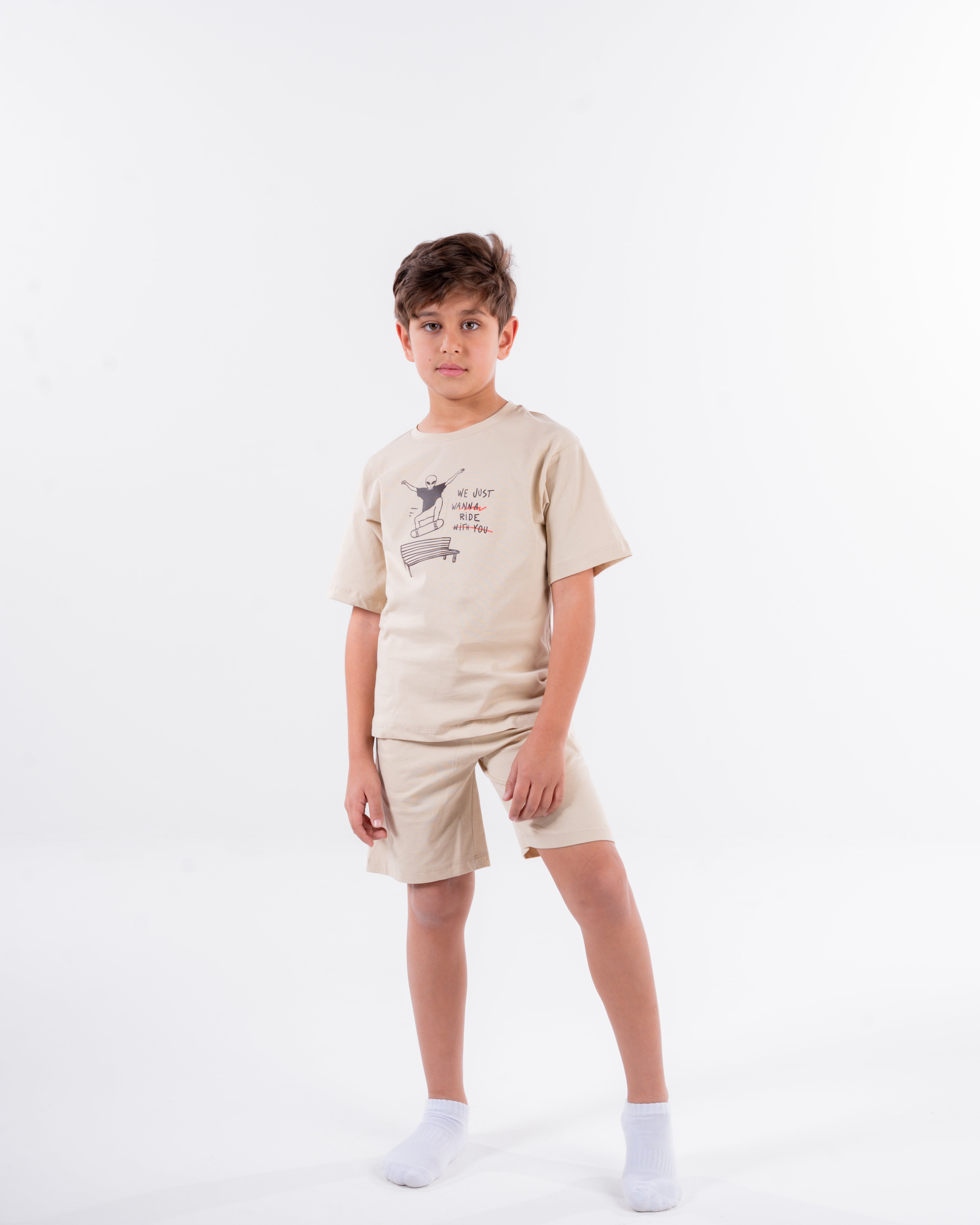 Boys Printed Half Sleeves Pyjama