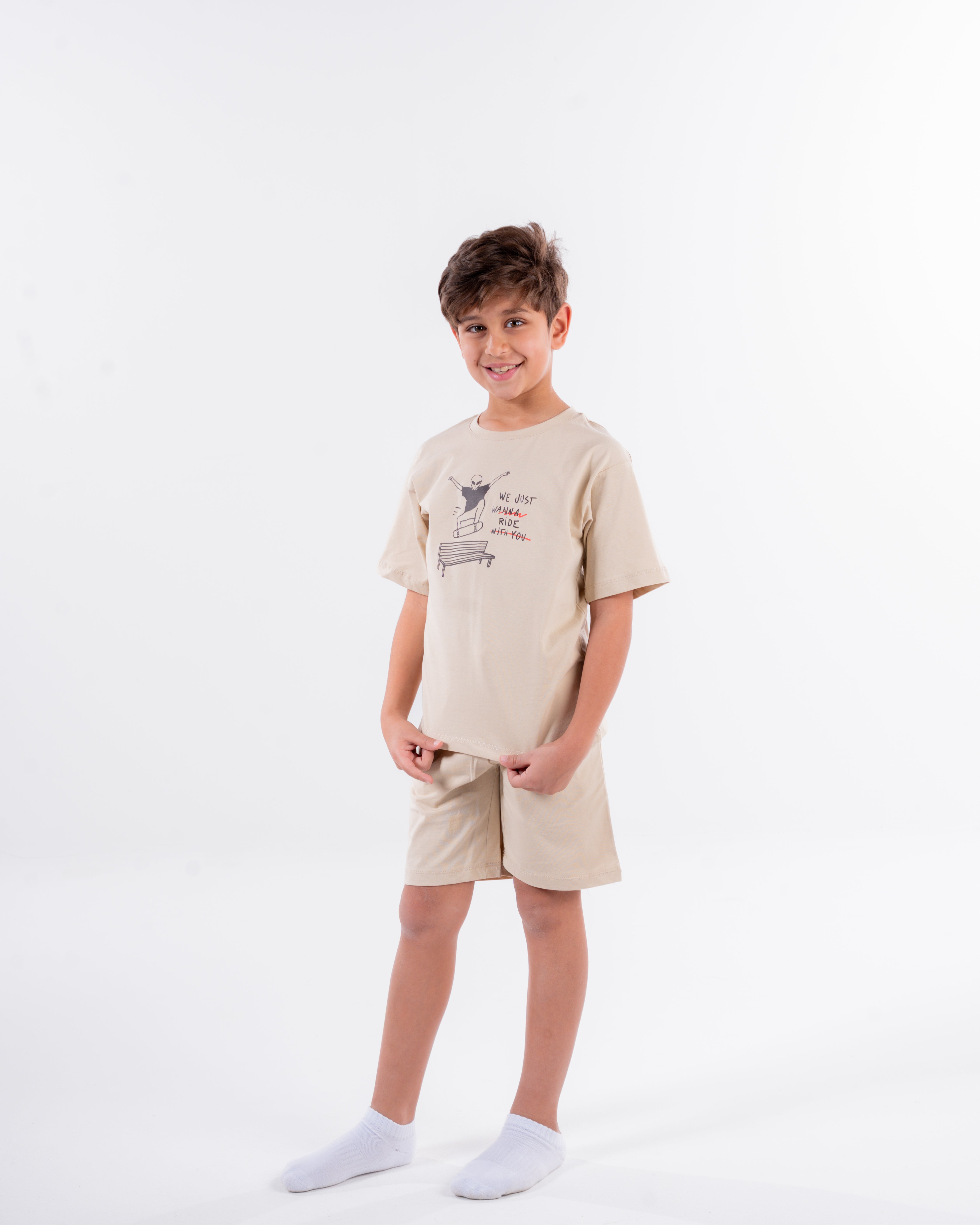 Boys Printed Half Sleeves Pyjama