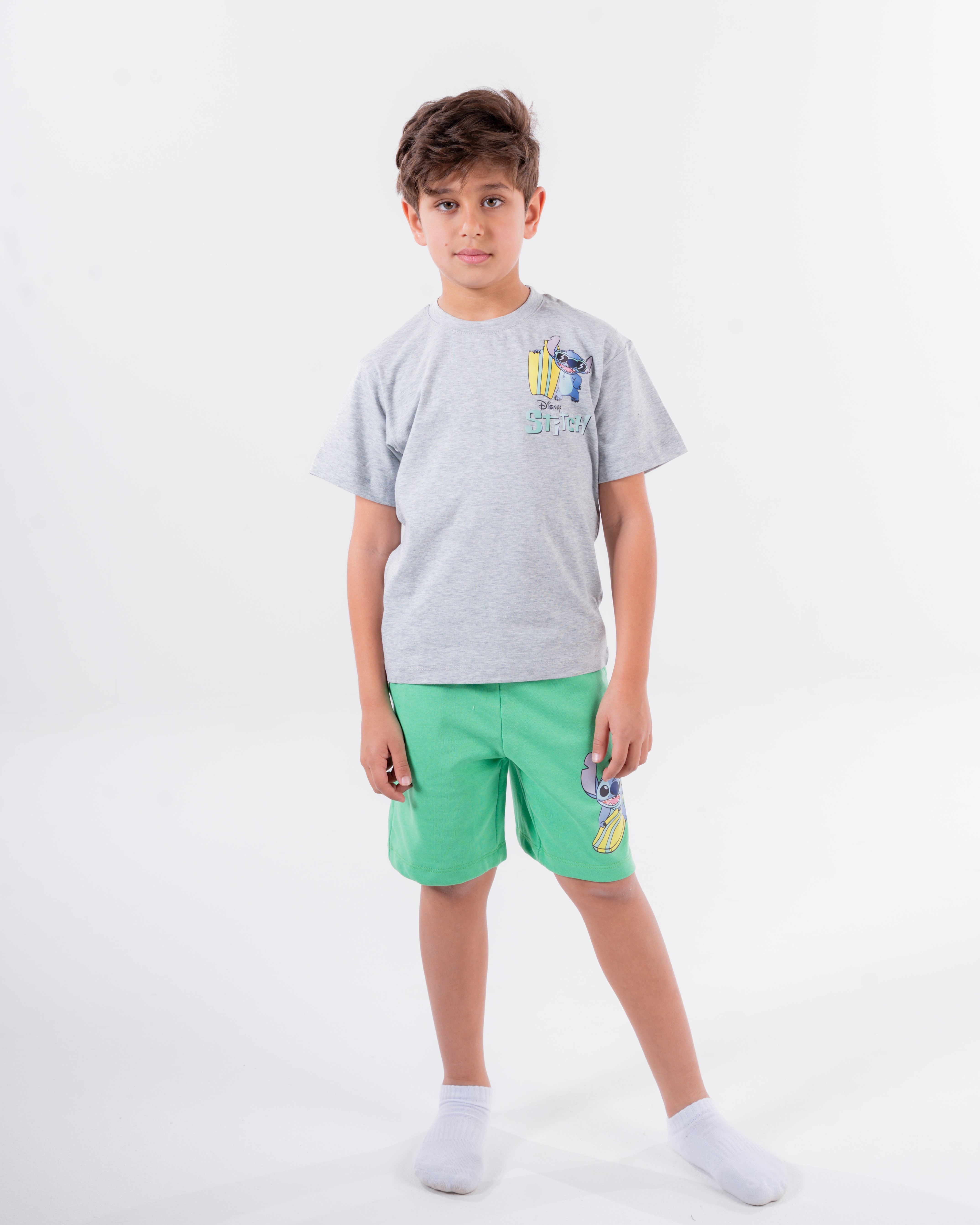 Boys Printed Stitch Half Sleeves Pyjama