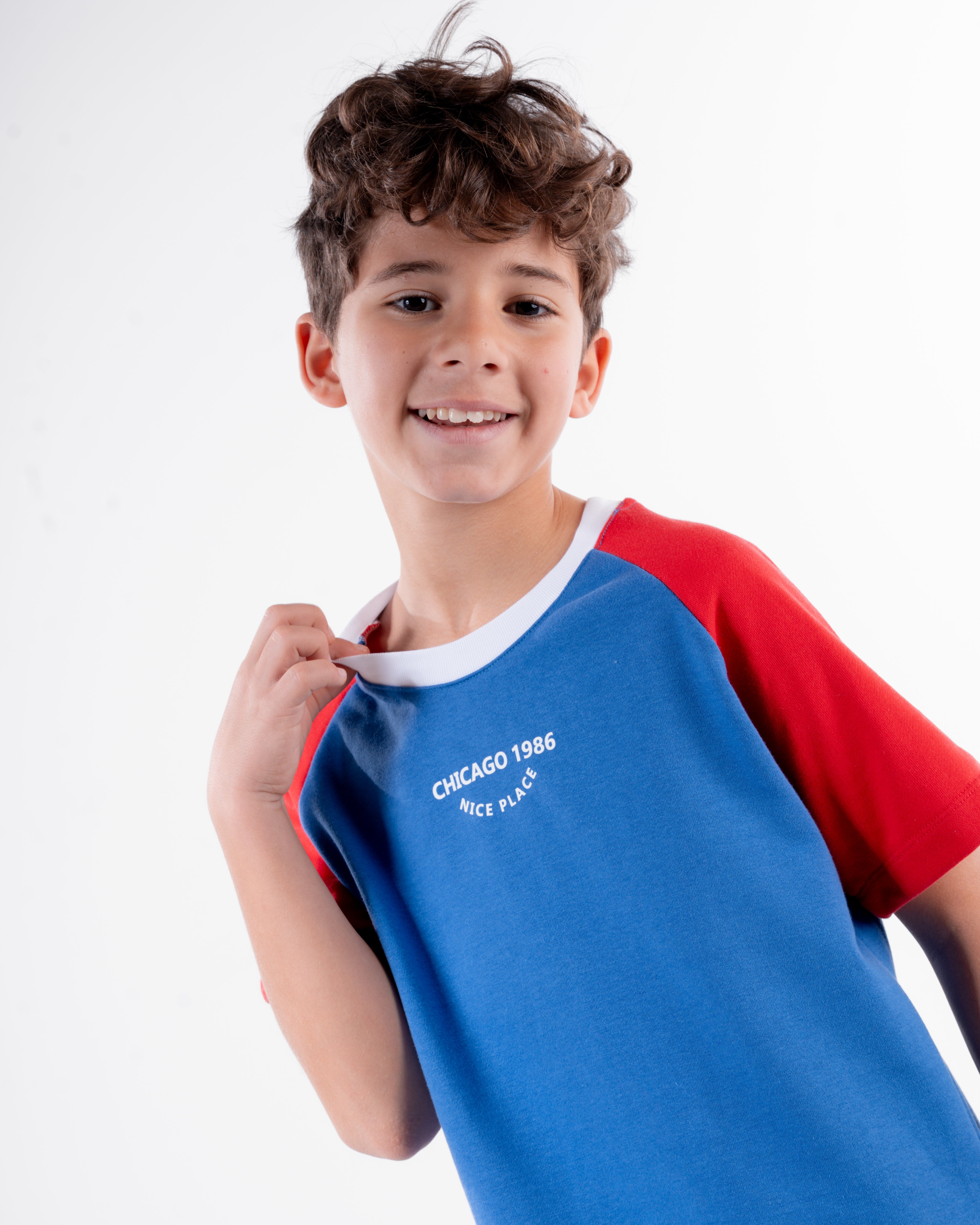 Boys Printed Chicago Half Sleeves Pyjama