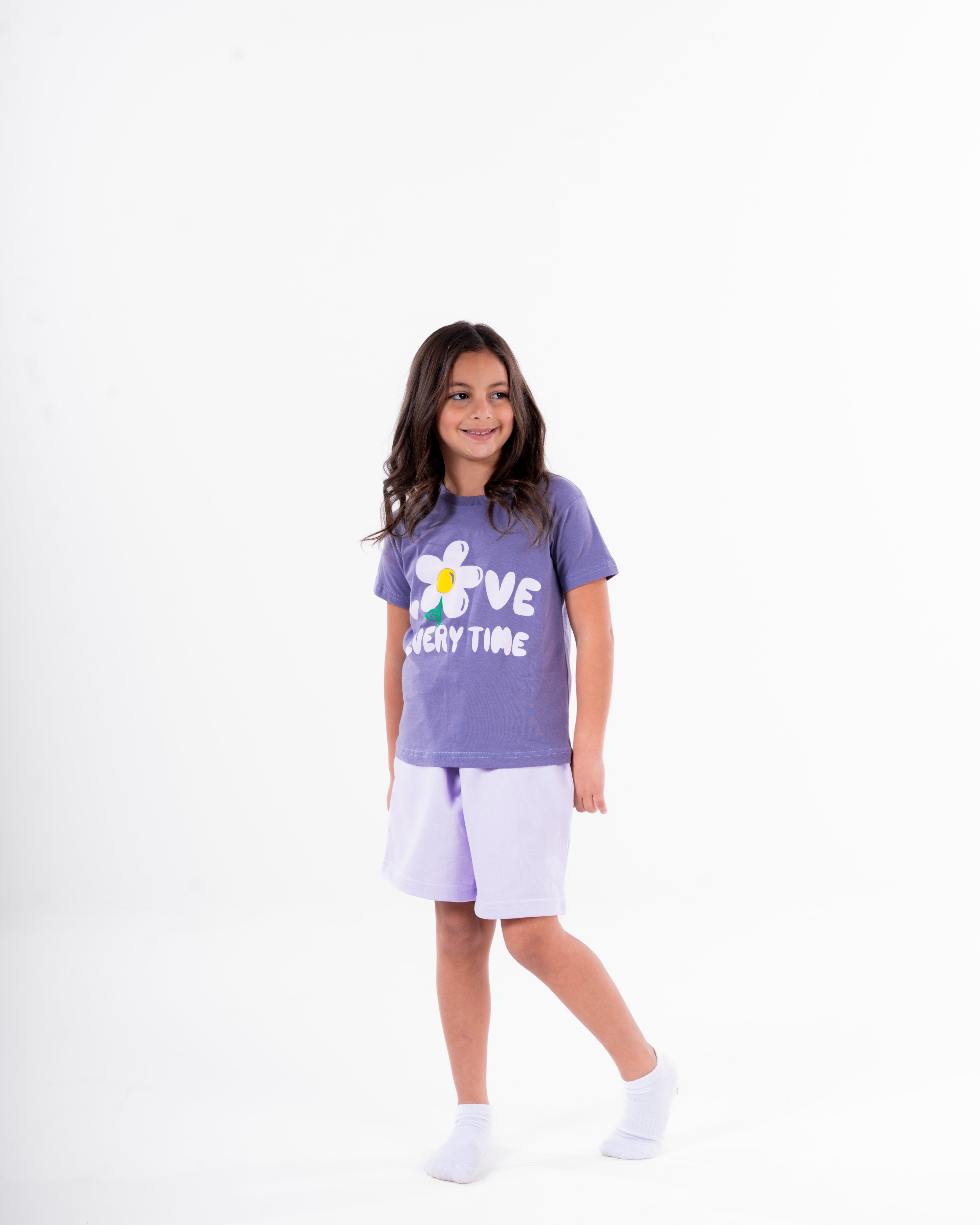 Girls Printed Love Every Time Training Suit