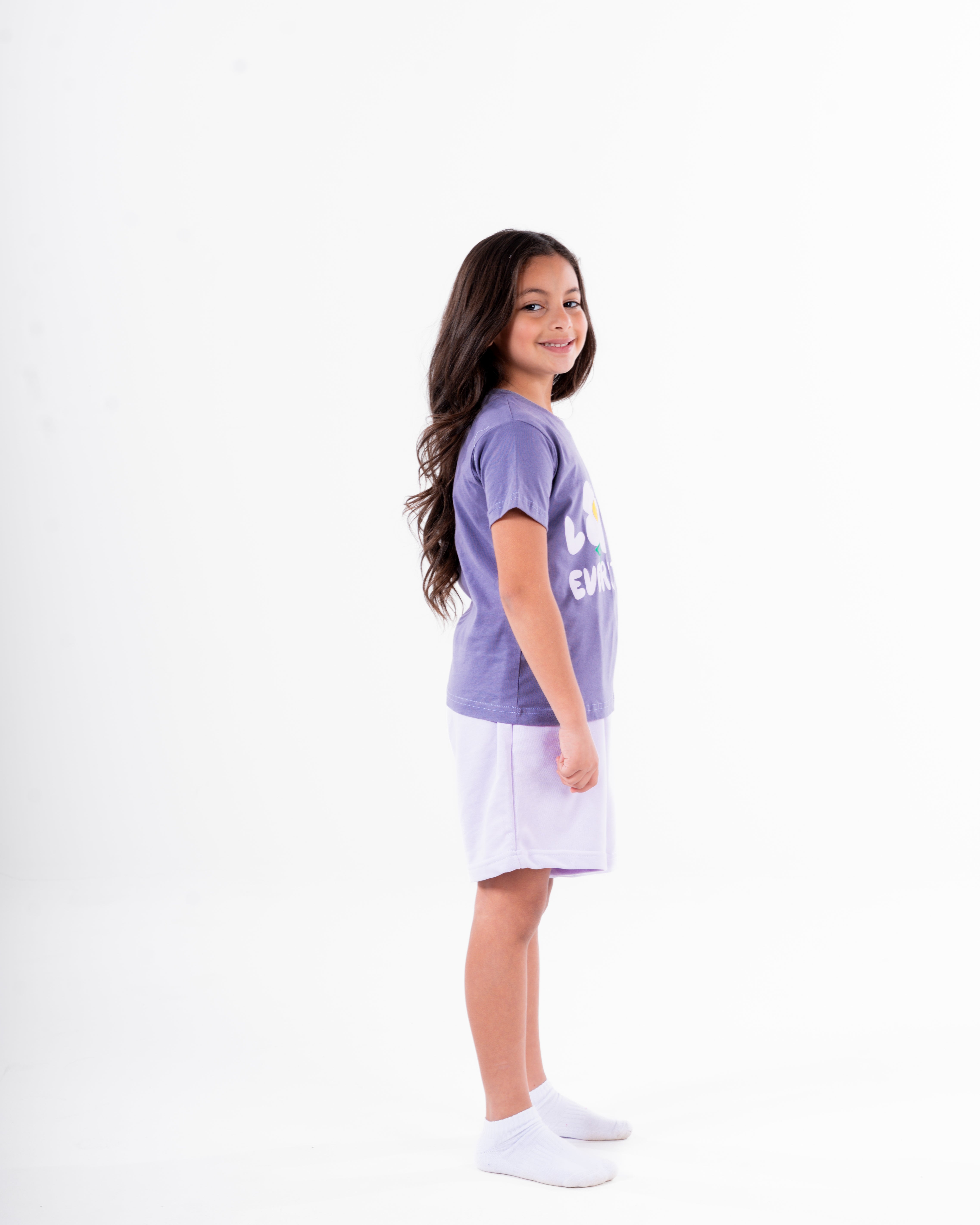 Girls Printed Love Every Time Training Suit