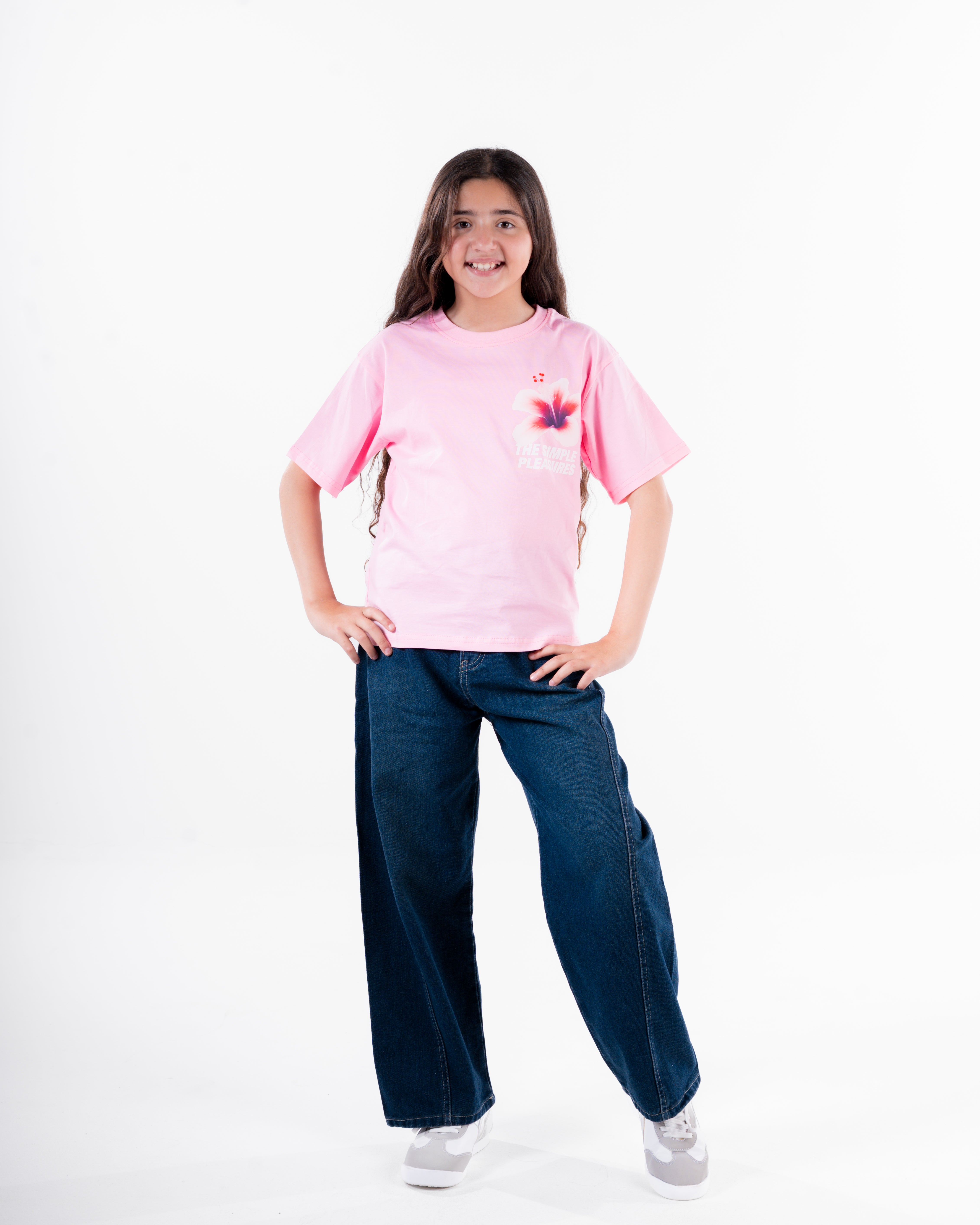 Girls Printed Half Sleeves T-Shirt