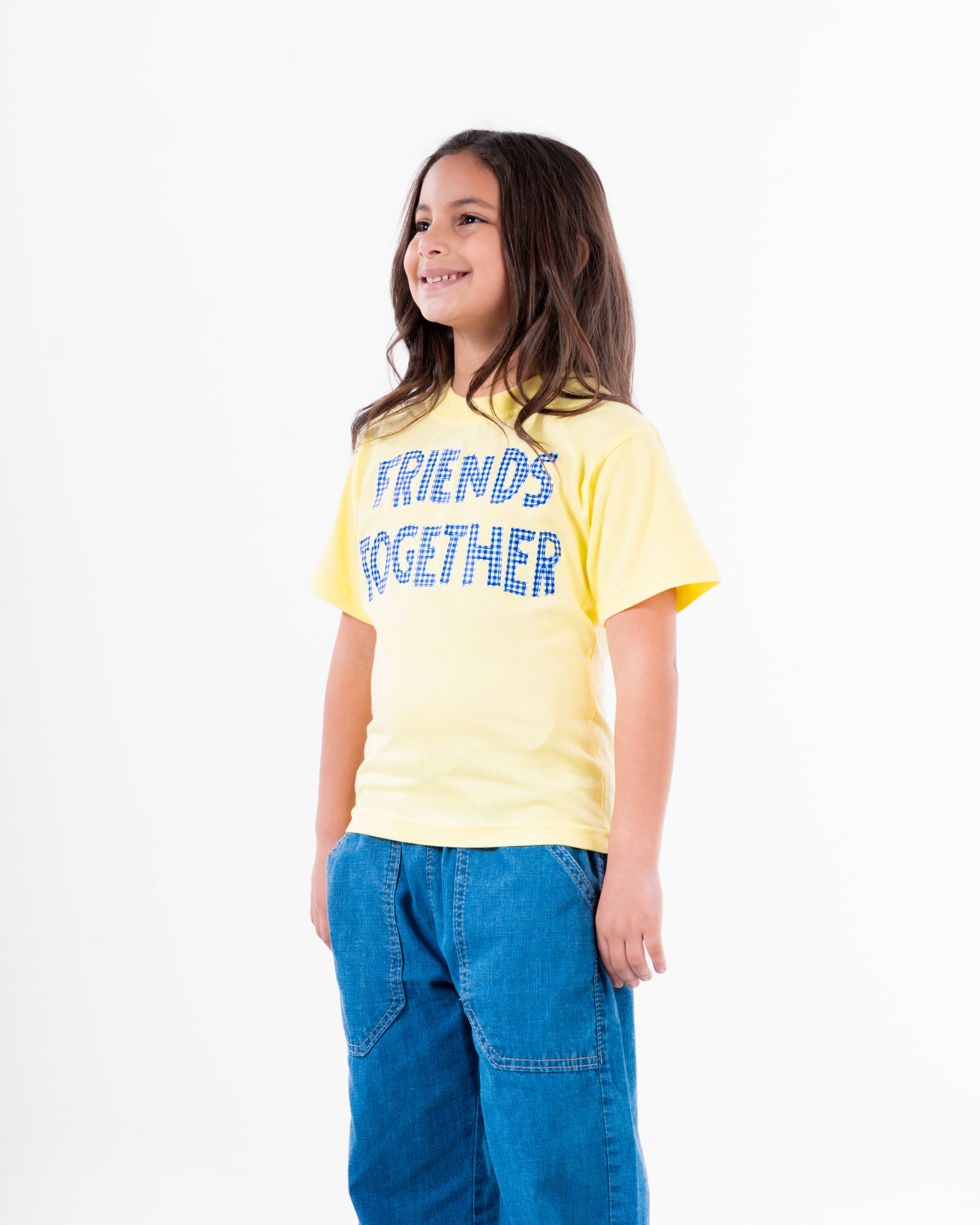 Girls Printed Friends Together T-Shirt