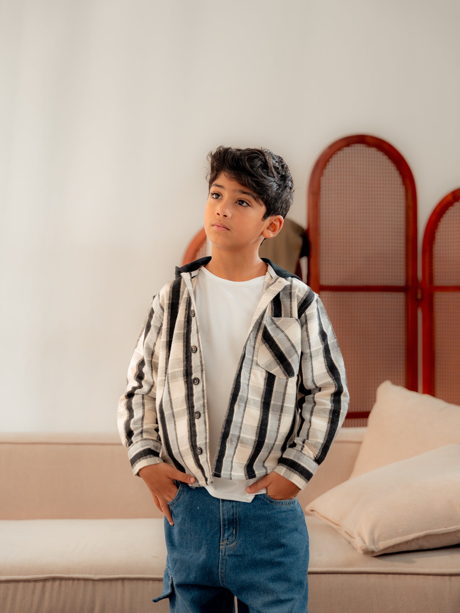 قميص أولادي كاروهات