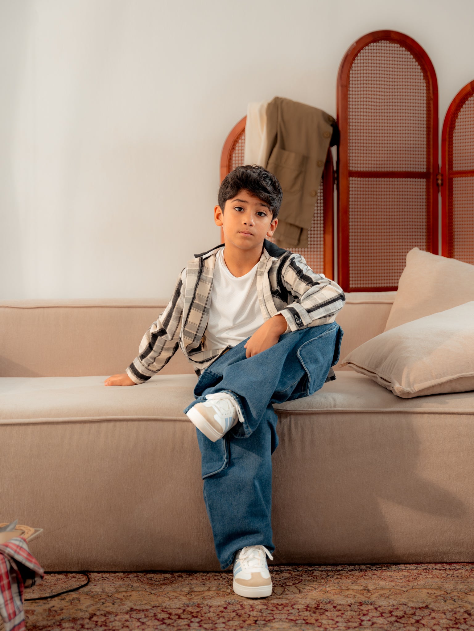 قميص أولادي كاروهات