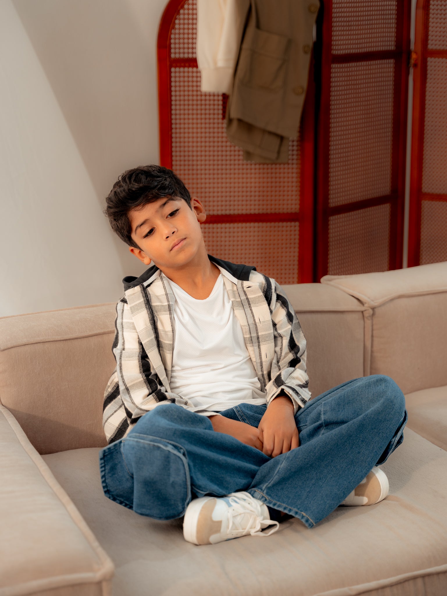 قميص أولادي كاروهات