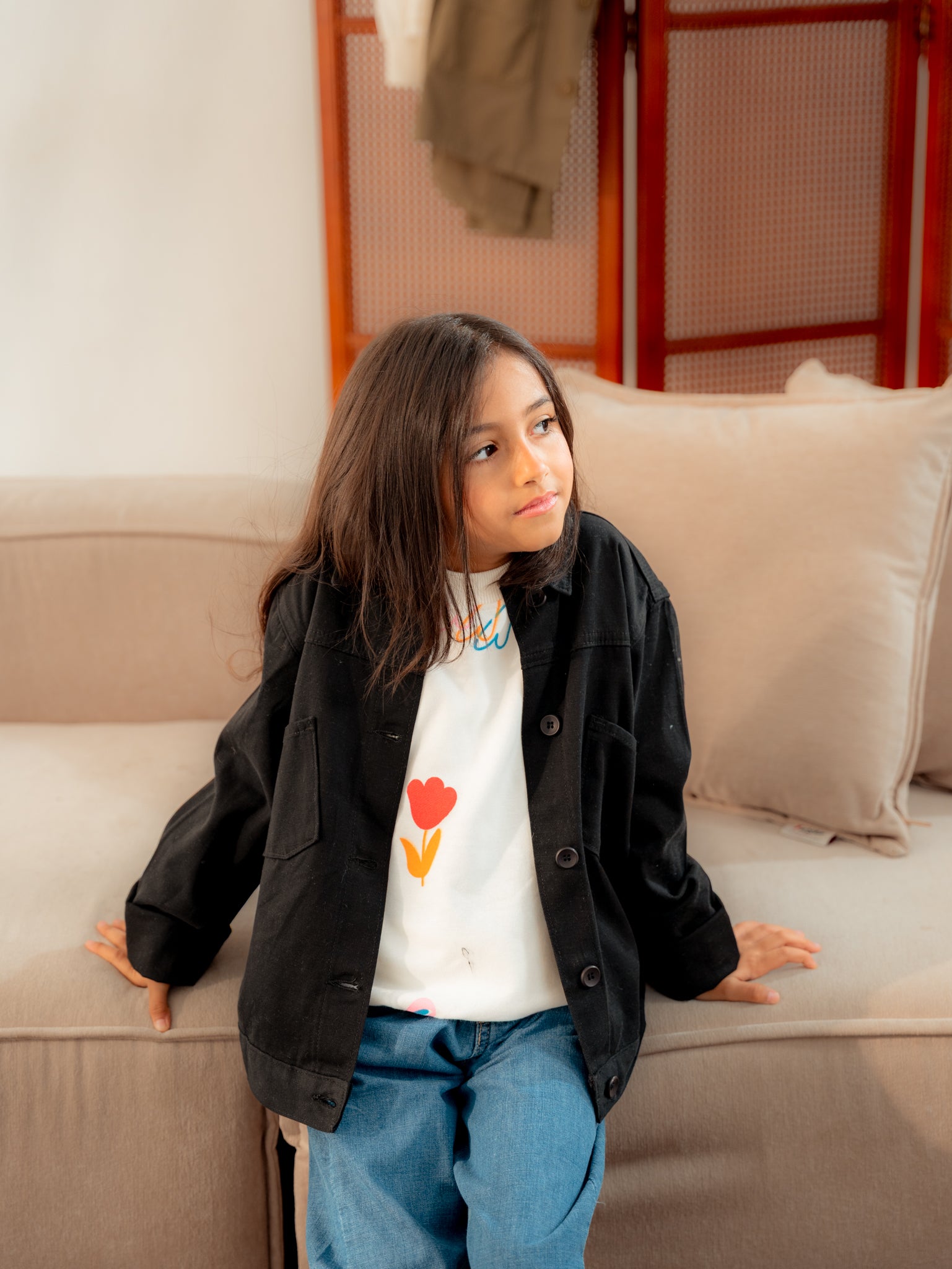 Girl Plain OverShirt