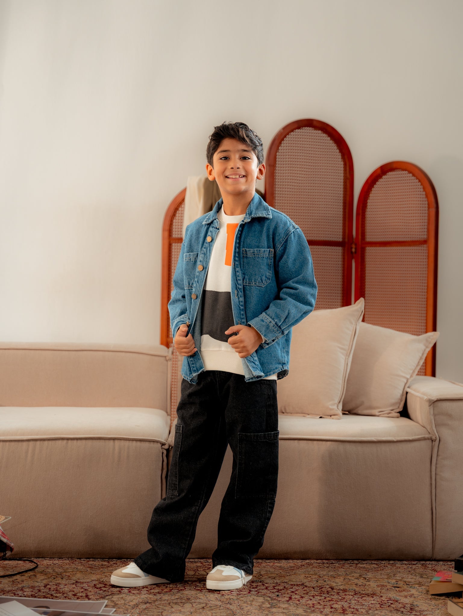 قميص جينز بجيبين