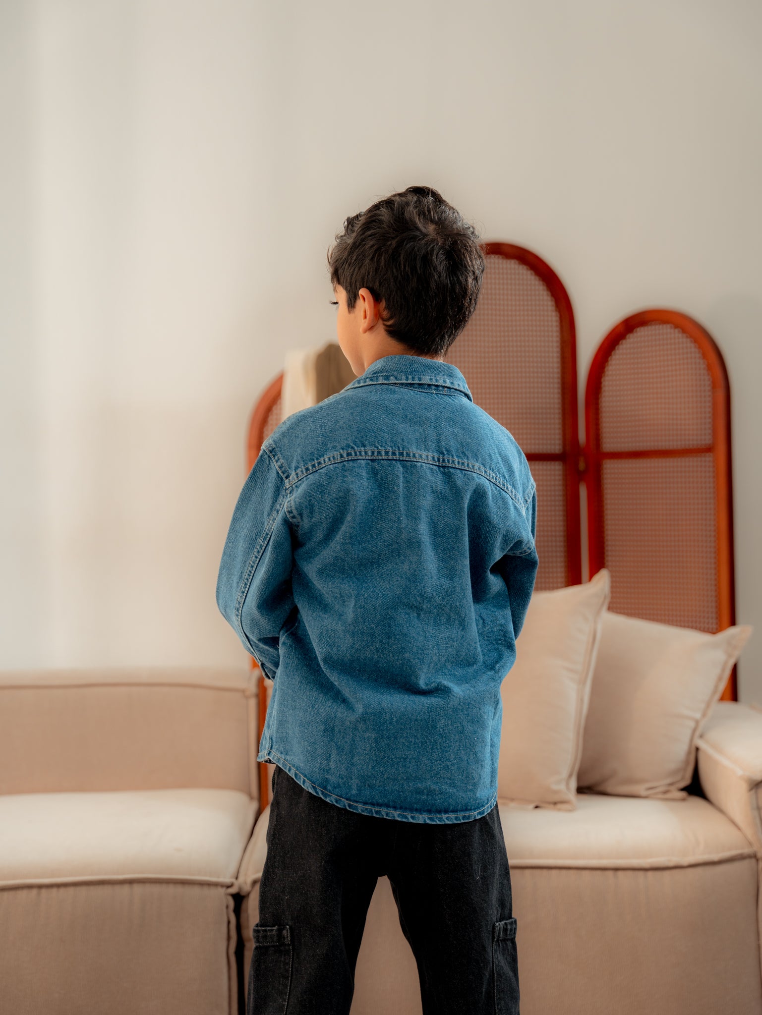 قميص جينز بجيبين