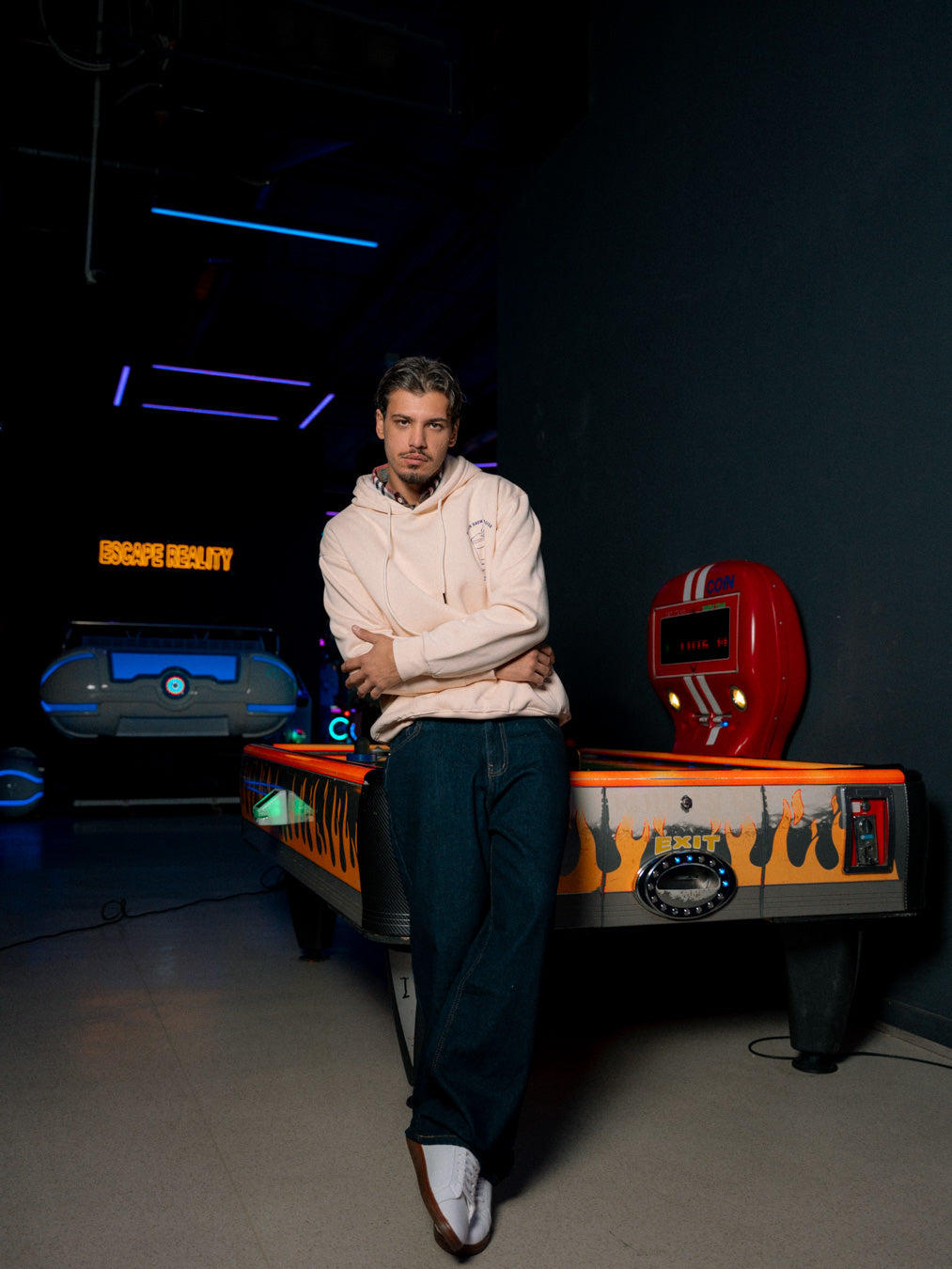 بنطلون جينز رجالي فضفاض