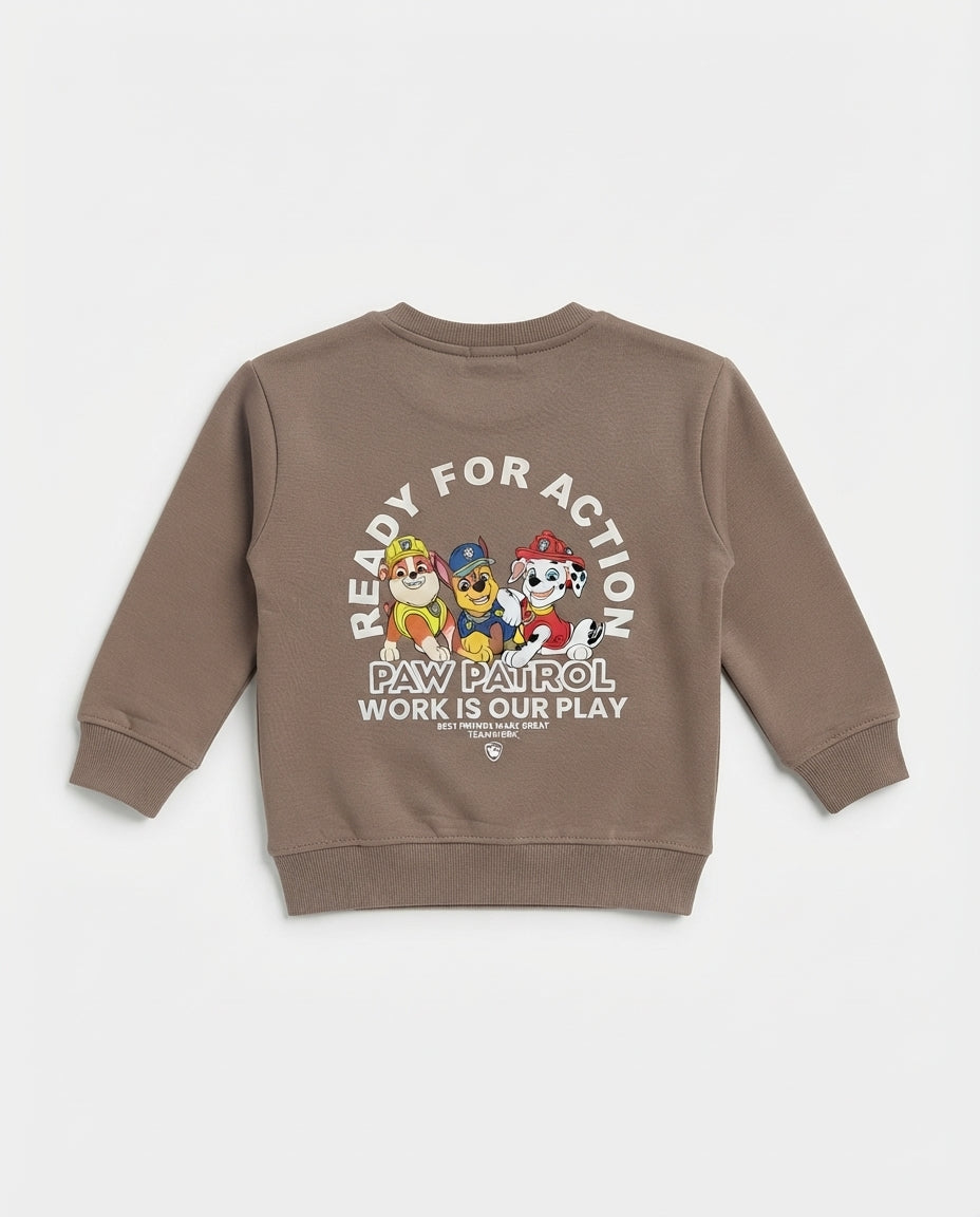 Boys Printed Ready For Action Sweatshirt