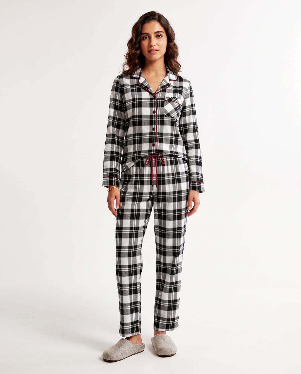 Women blend Pyjama W/Buttons