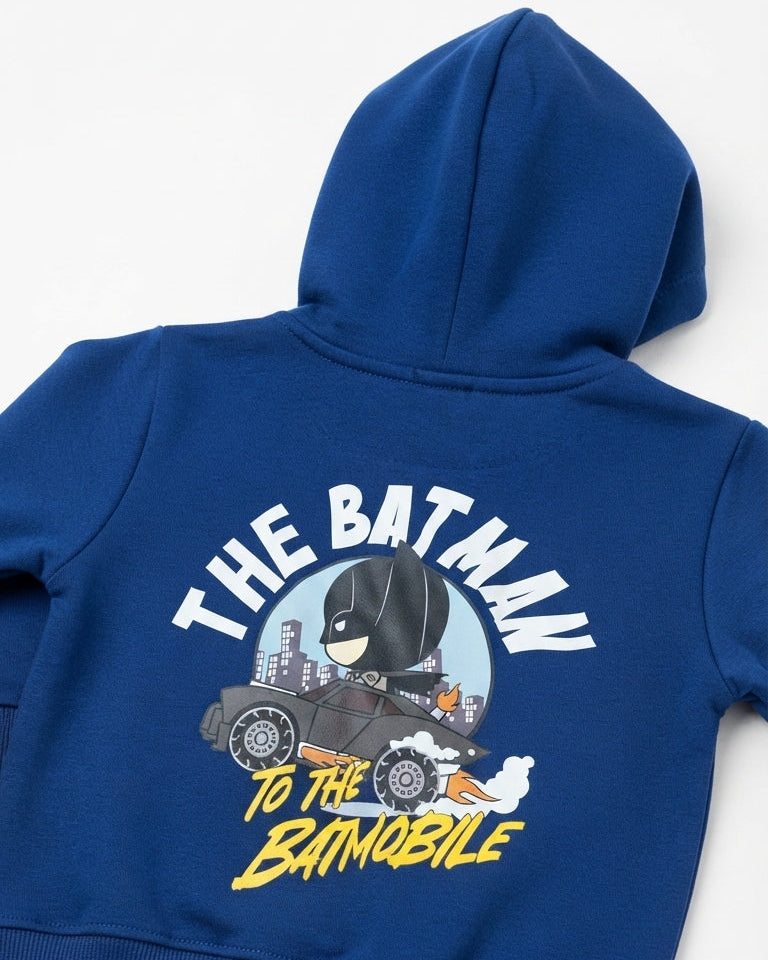 Boys Hodded Printed Batman Sweatshirt