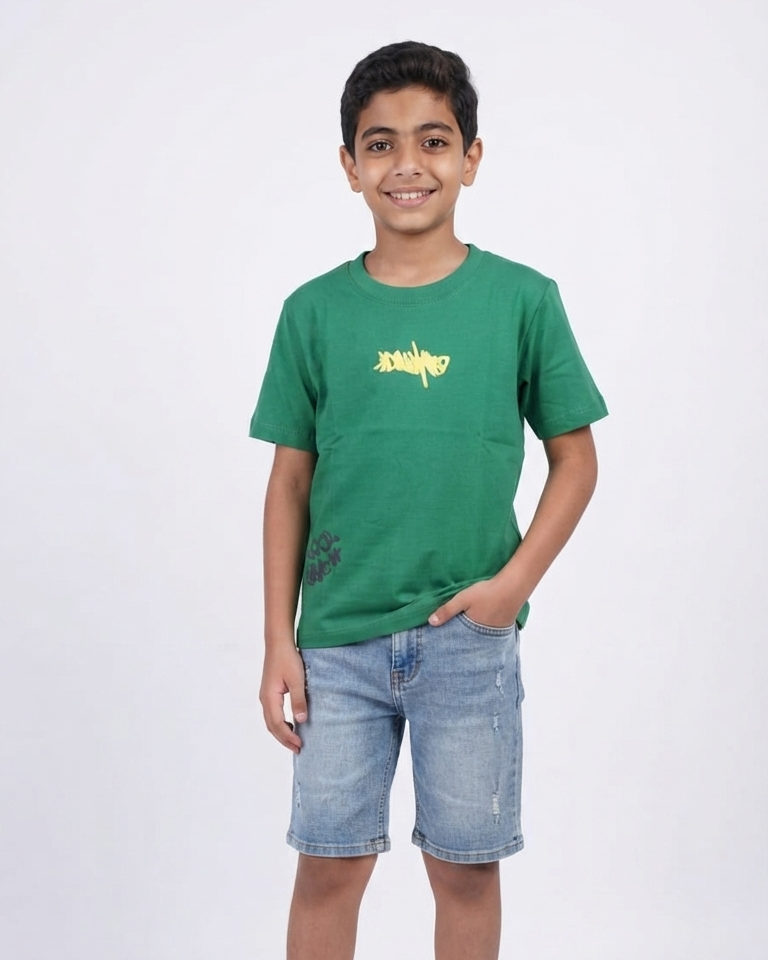 Boys Printed Half Sleeves T-shirt