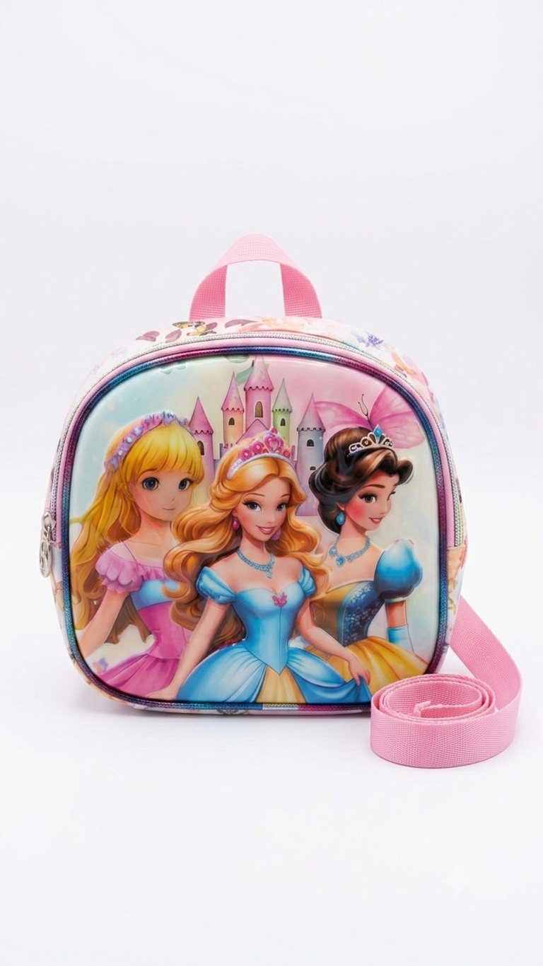 Girls Princess 3-Piece School Backpack Set