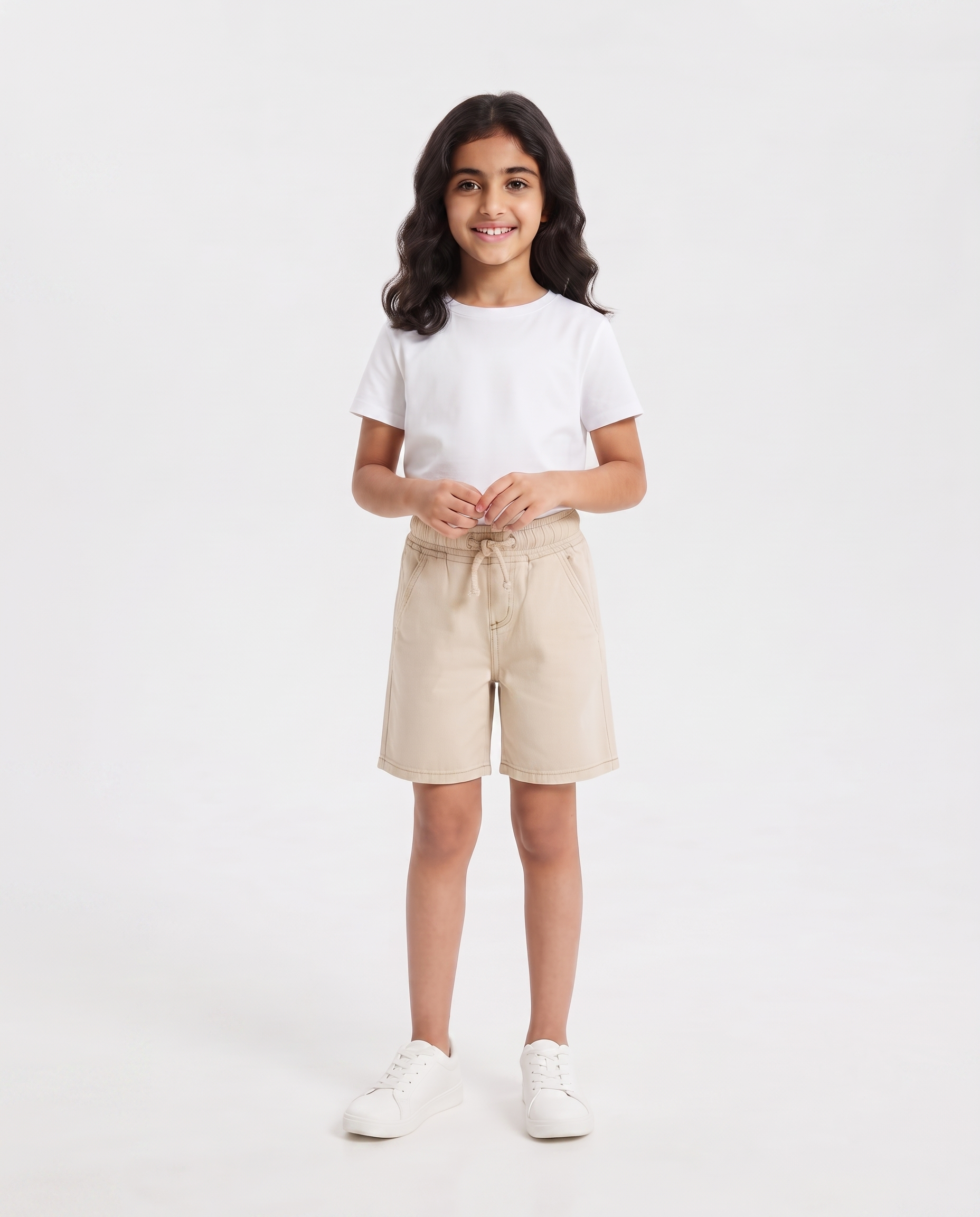 Girls Gabardine Short W/Pocket