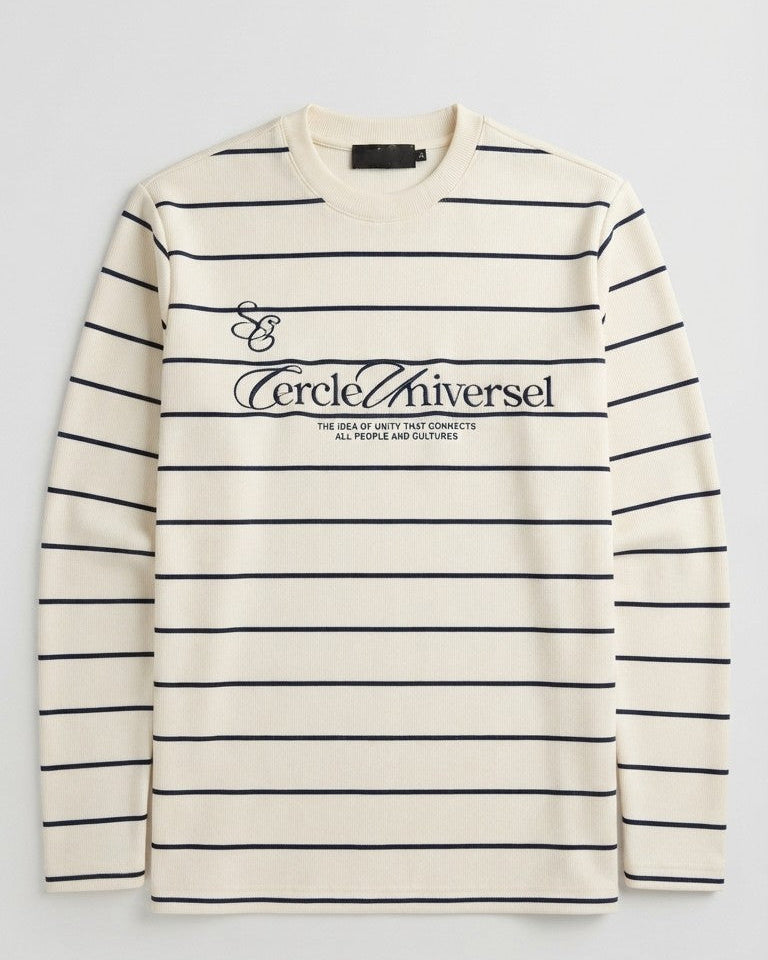 Men Stripped Sweatshirt