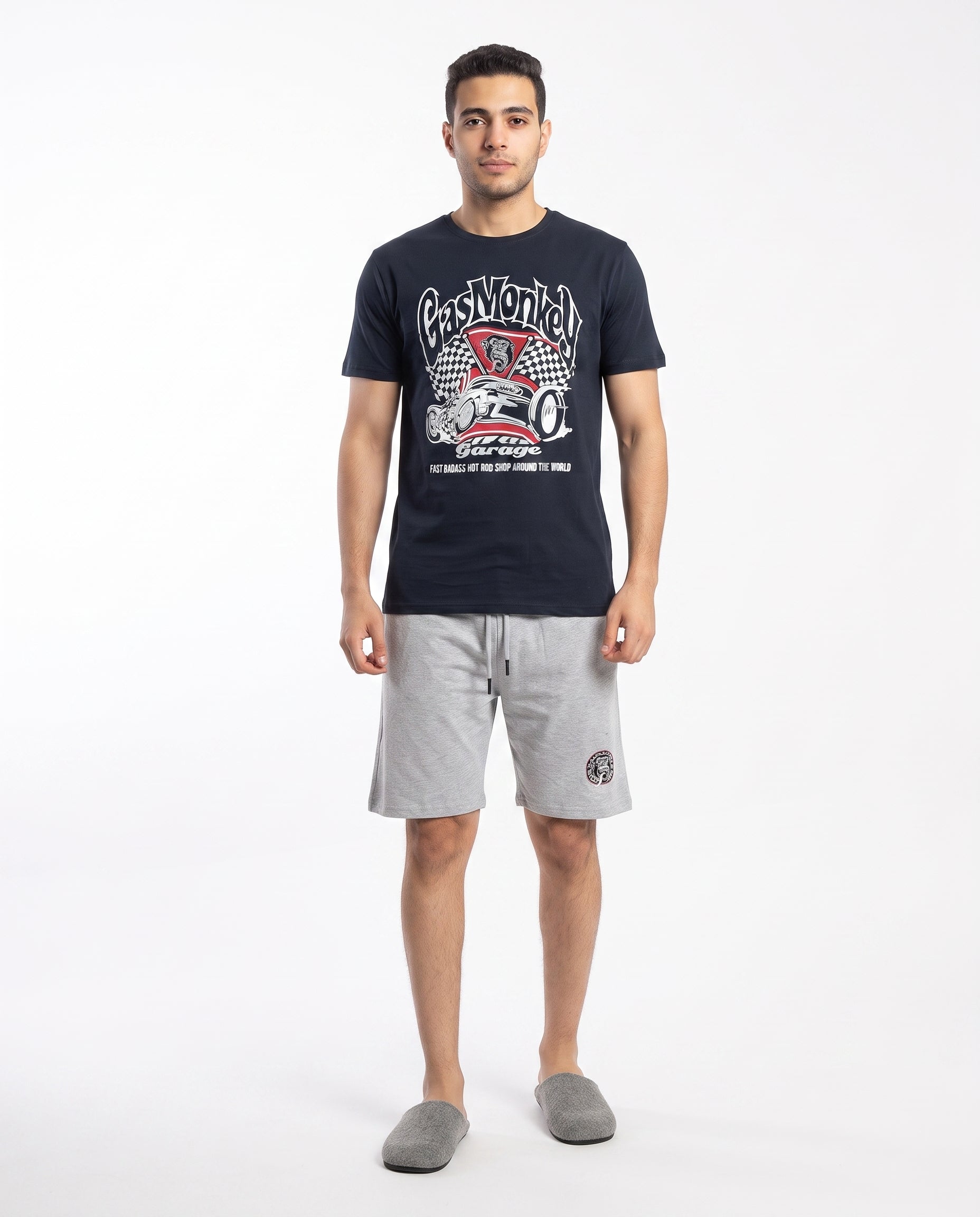 Men Printed Half Sleeves Pyjama