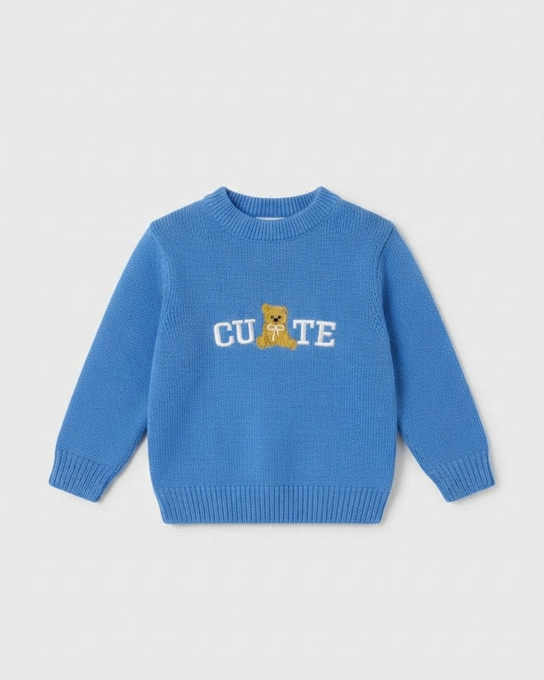 Girls Round Neck Pullover