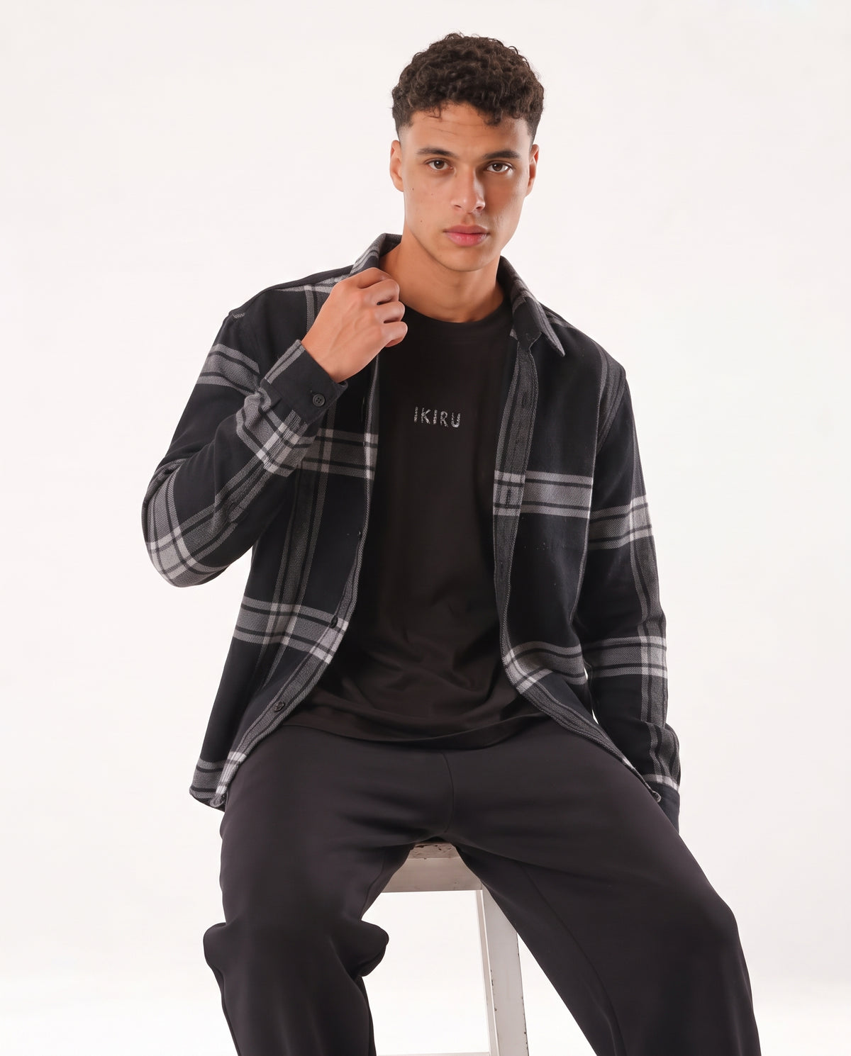 Men Plaid Long Sleeves Casual Shirt