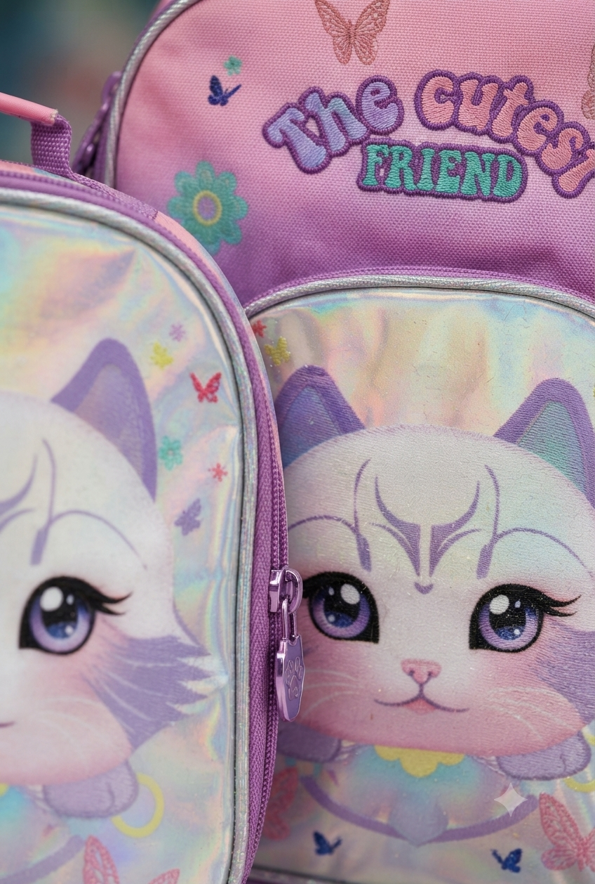 Trolley School Backpack Kitty 3pc